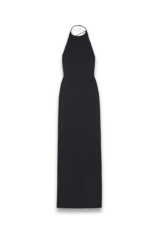 Coralia Open-back Stretch-jersey Maxi Halterneck Dress