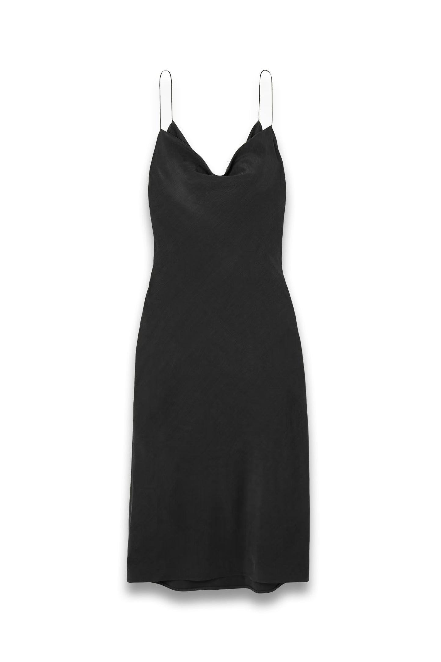 Lynn Draped Wool Crepe-de-chine Midi Dress