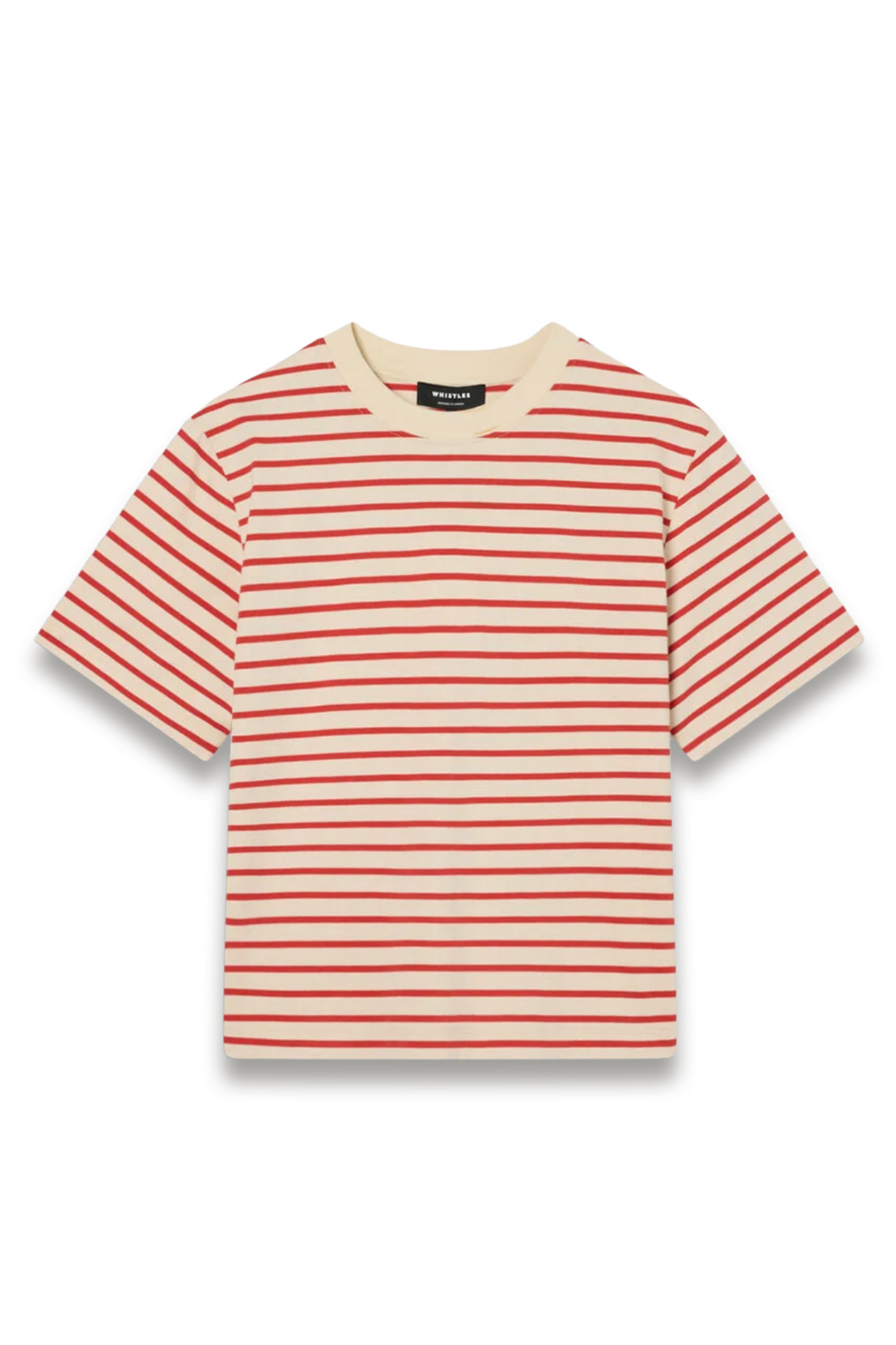Red Stripe Relaxed Cotton T-shirt