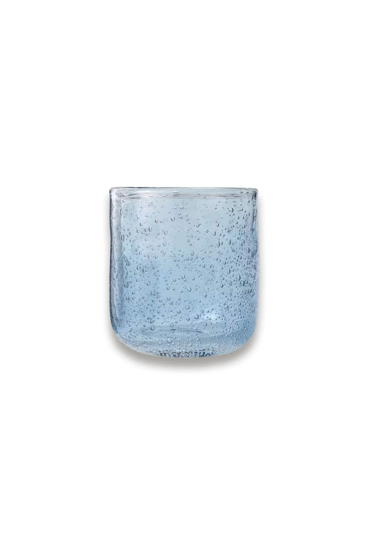 Bubble Glass Tumbler, 340ml, Blue