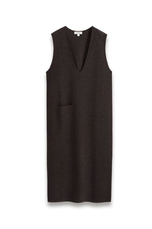 Boiled-wool Midi Dress