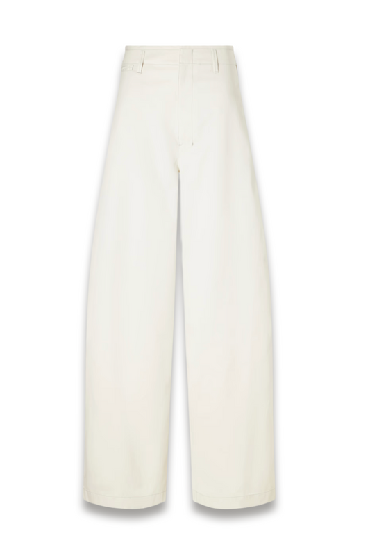 Cotton Chino Wide-leg Pants
