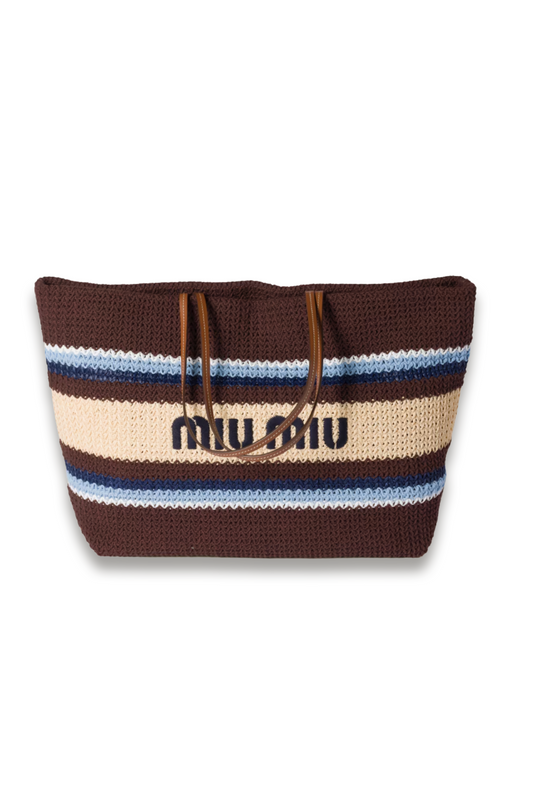 Raffia-effect Woven Tote Bag