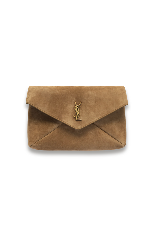 Cassandre Suede Clutch