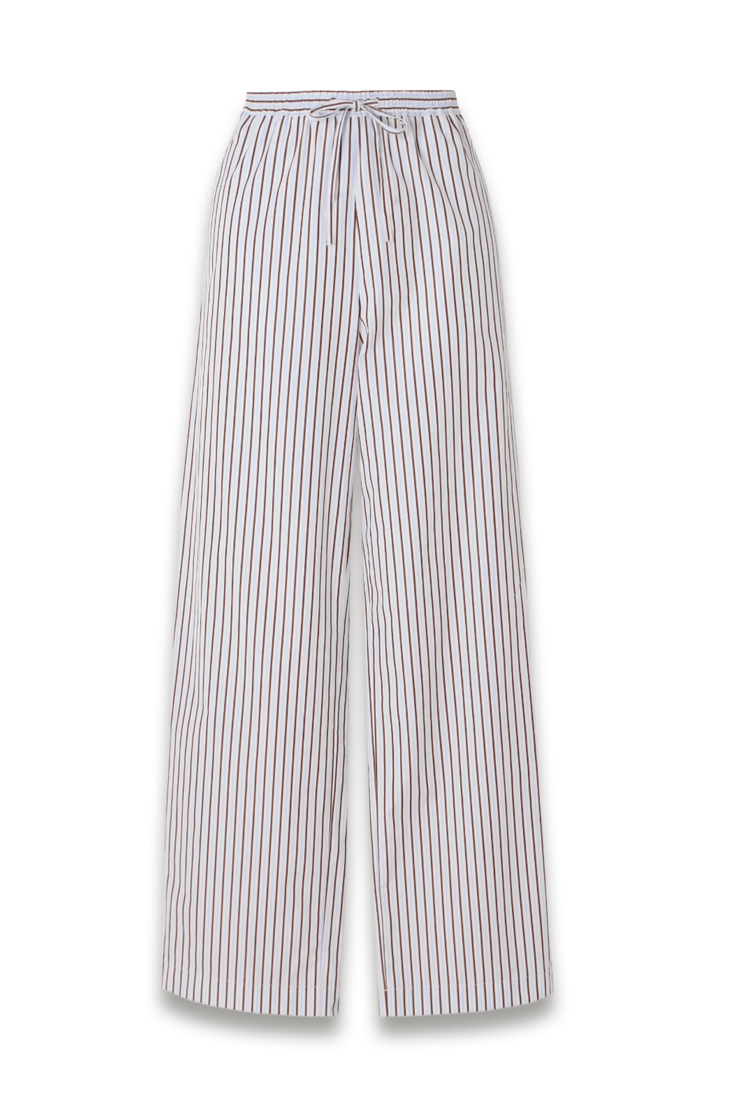 Cisco Striped Cotton-poplin Wide-leg Pants