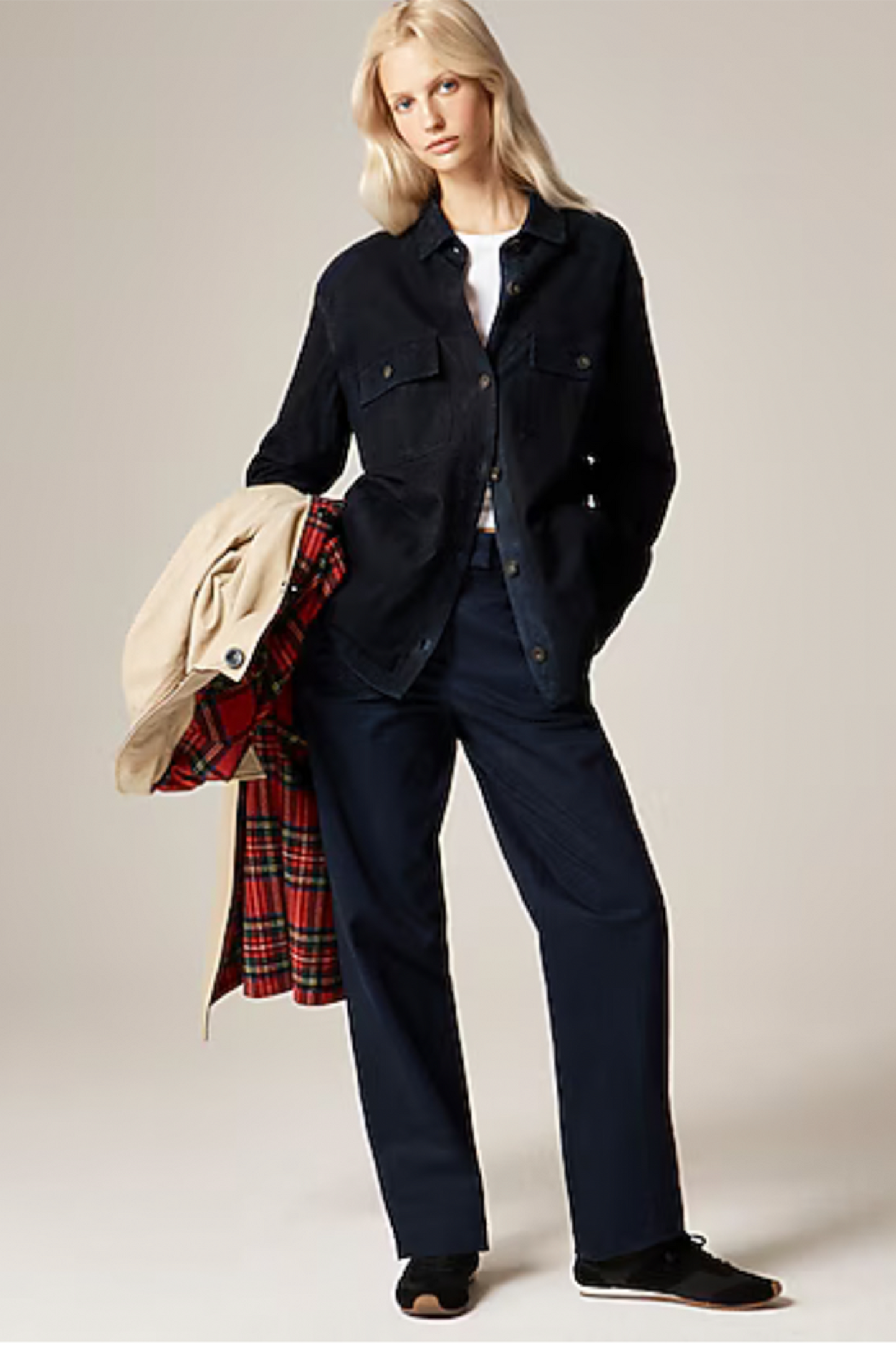 Alex Eagle X J.Crew Oversized Suede Shirt