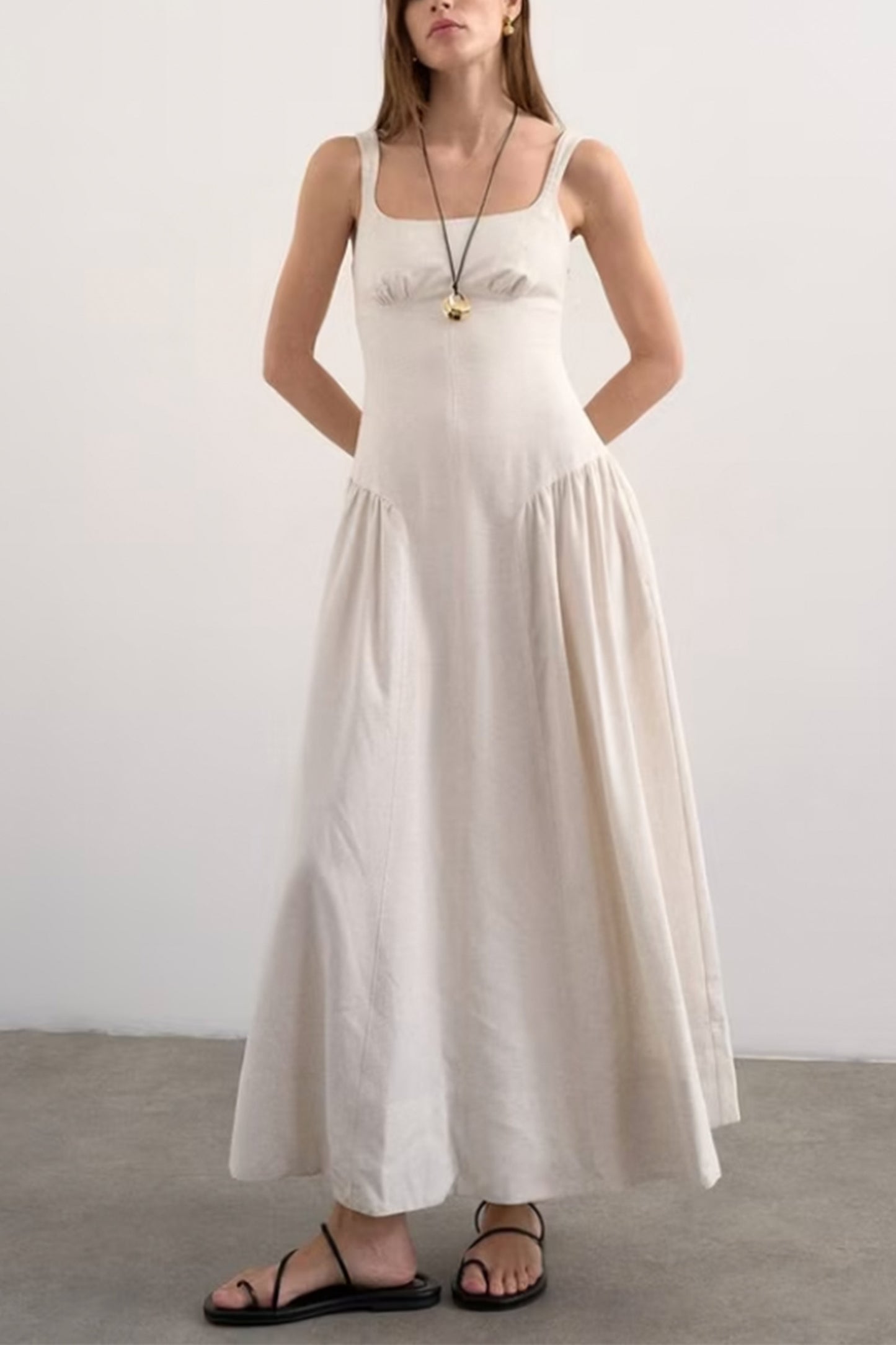 Drop Waist Sleeveless Dress