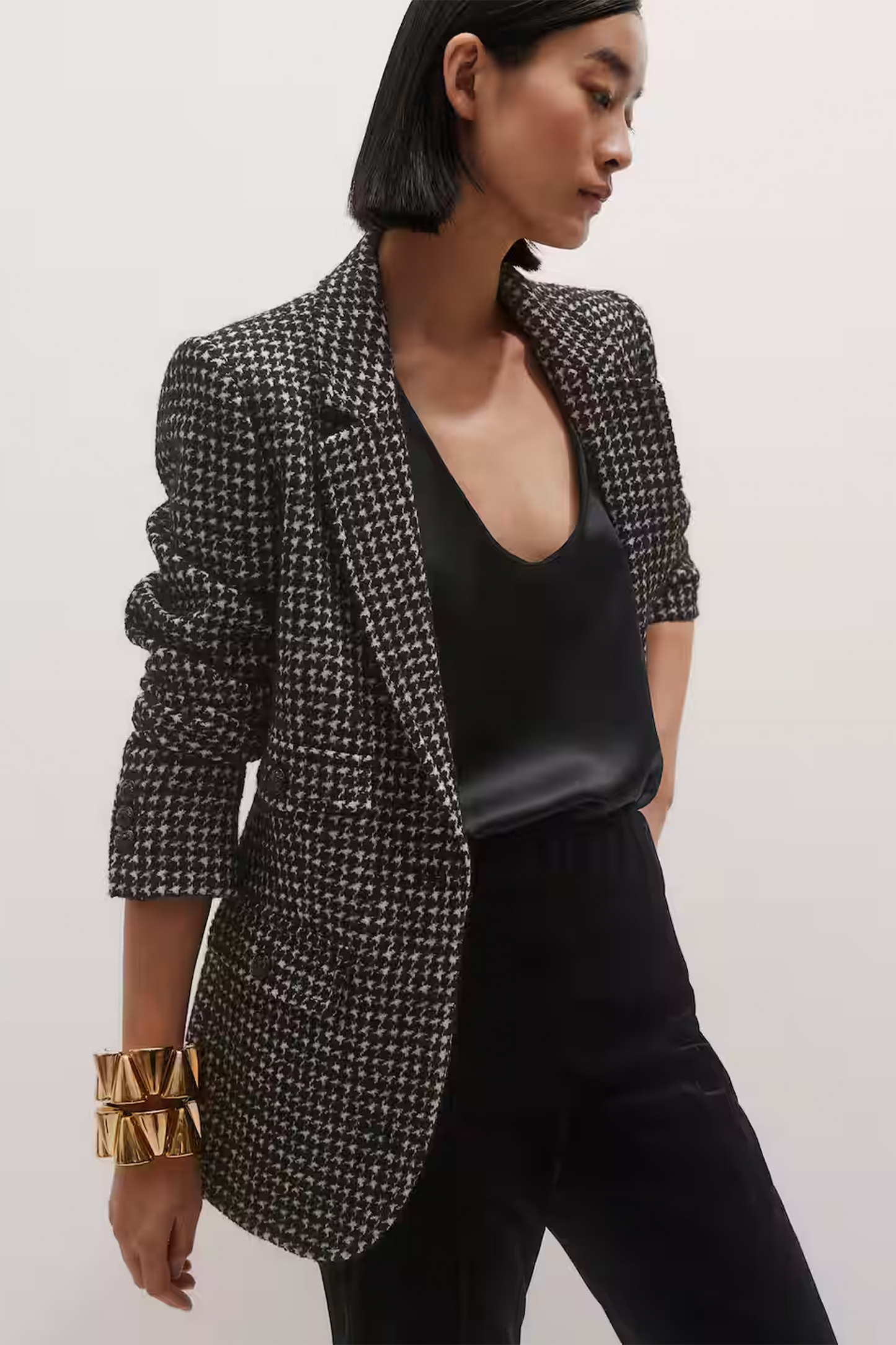 Sharp Shoulder Blazer