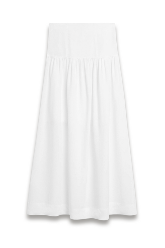 Midi Skirt with Yoke Detail