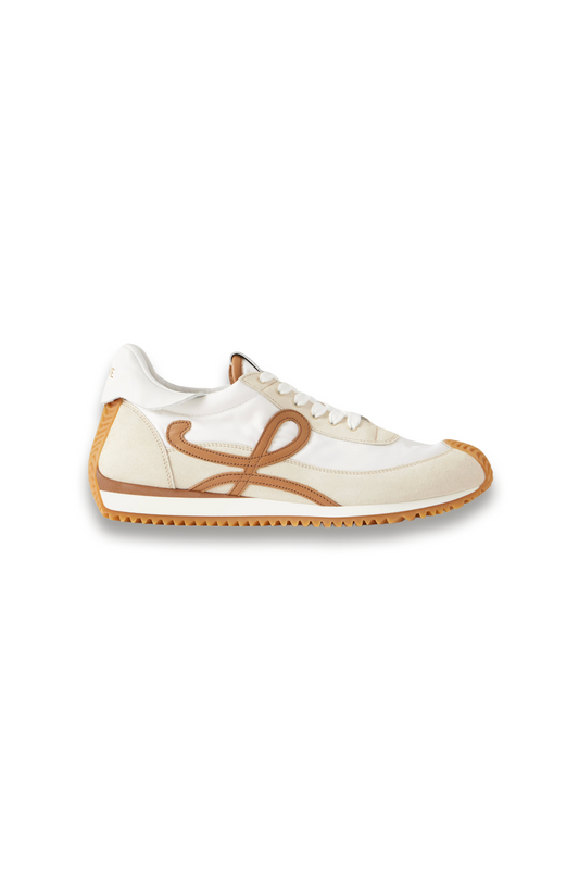 Flow Runner 2.0 Leather-trimmed Shell and Suede Sneakers