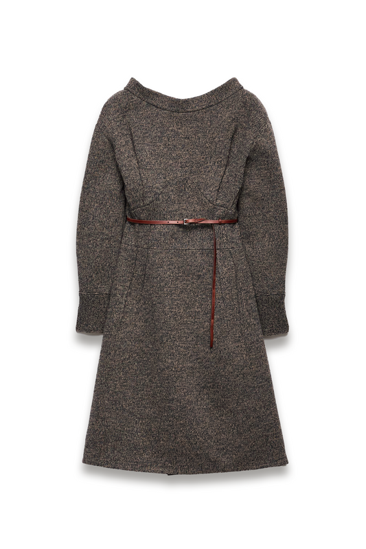 Mouliné Wool Dress