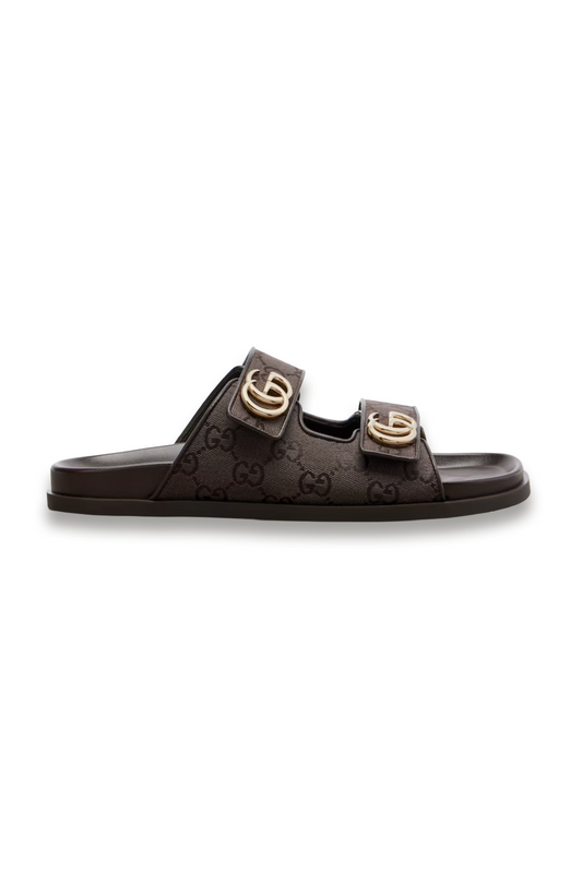 Double G GG Canvas Sandals