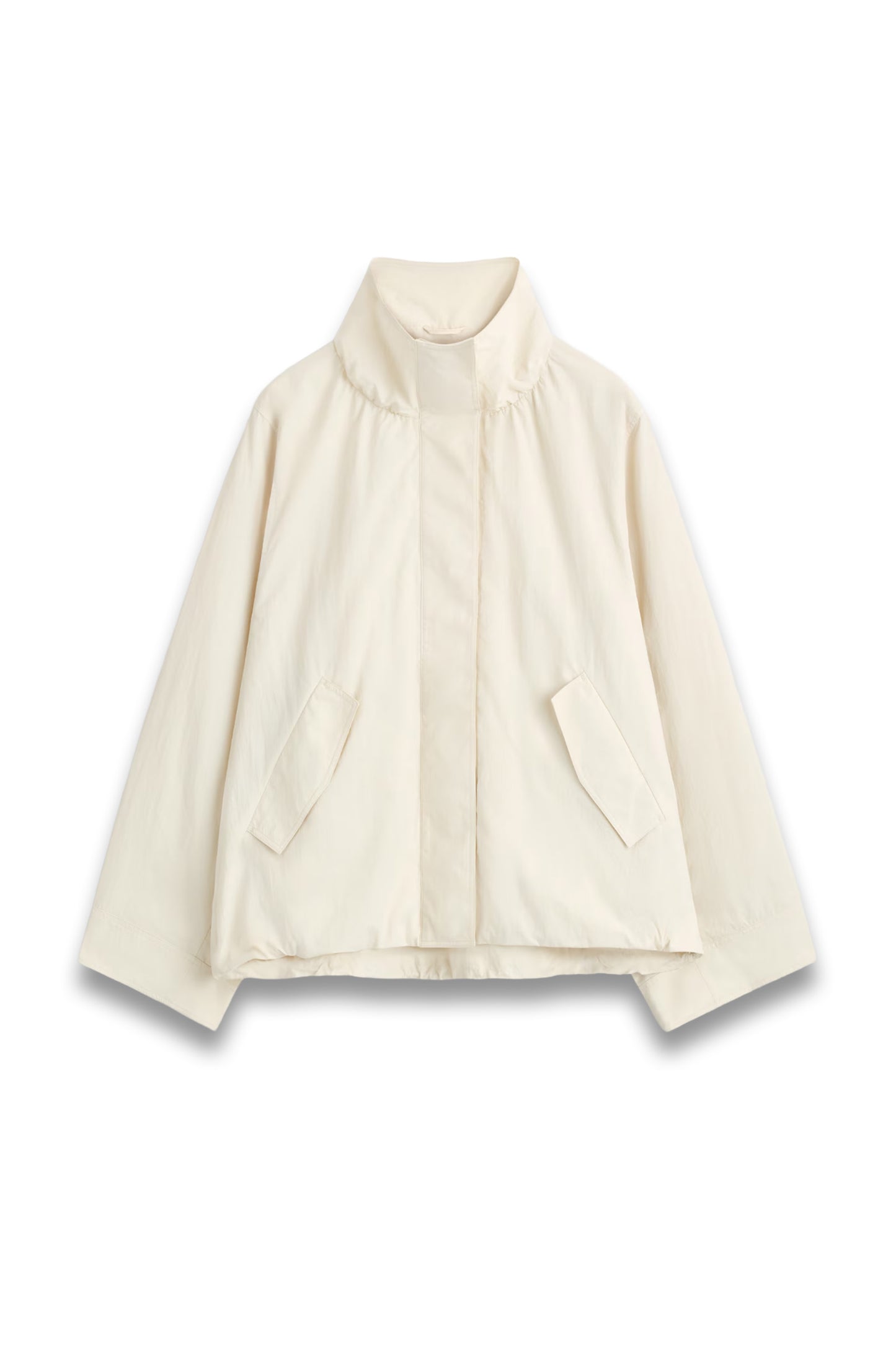 Nylon Funnel-neck Jacket
