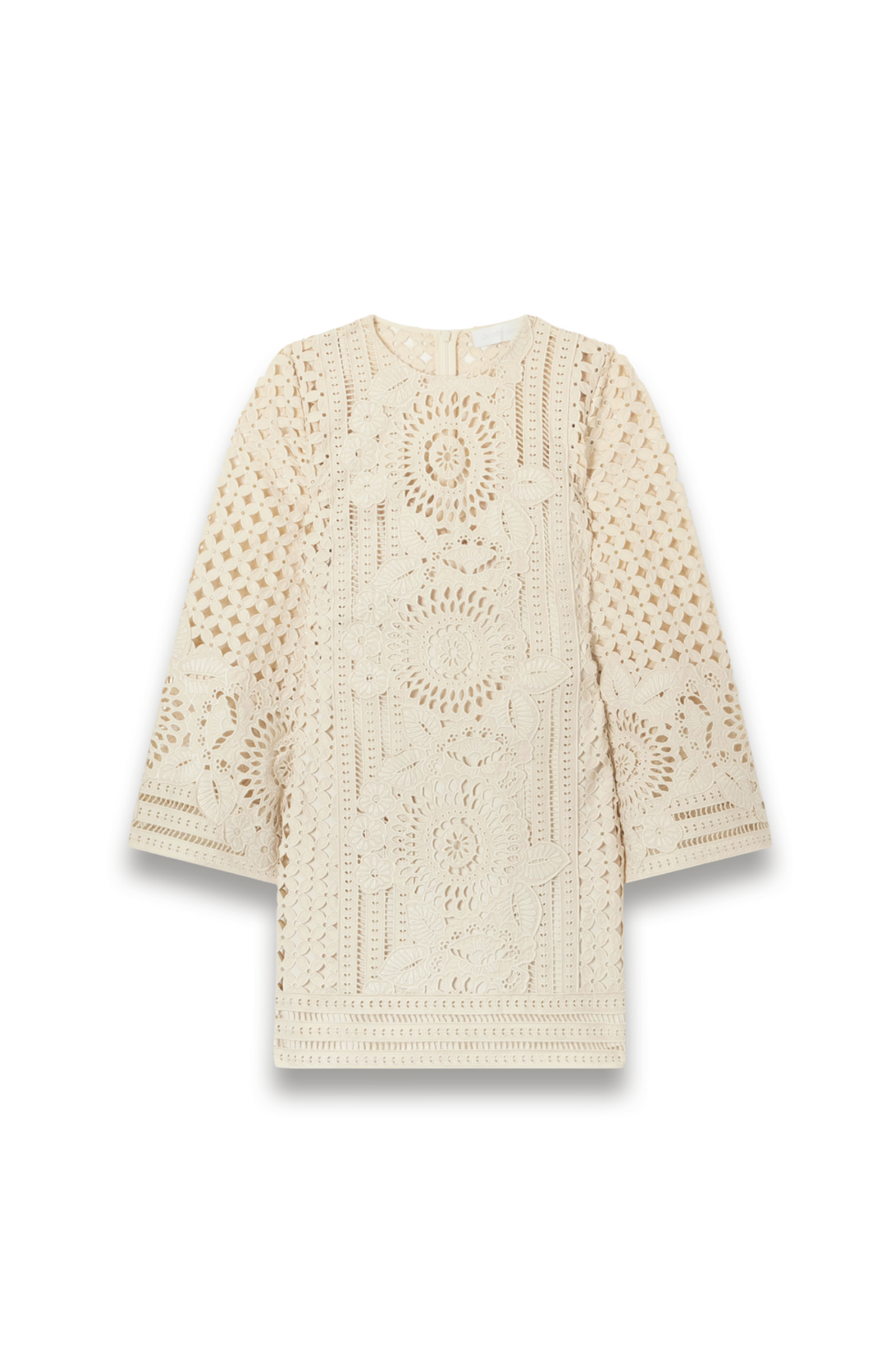 Indra Broderie Anglaise Cotton Mini Dress