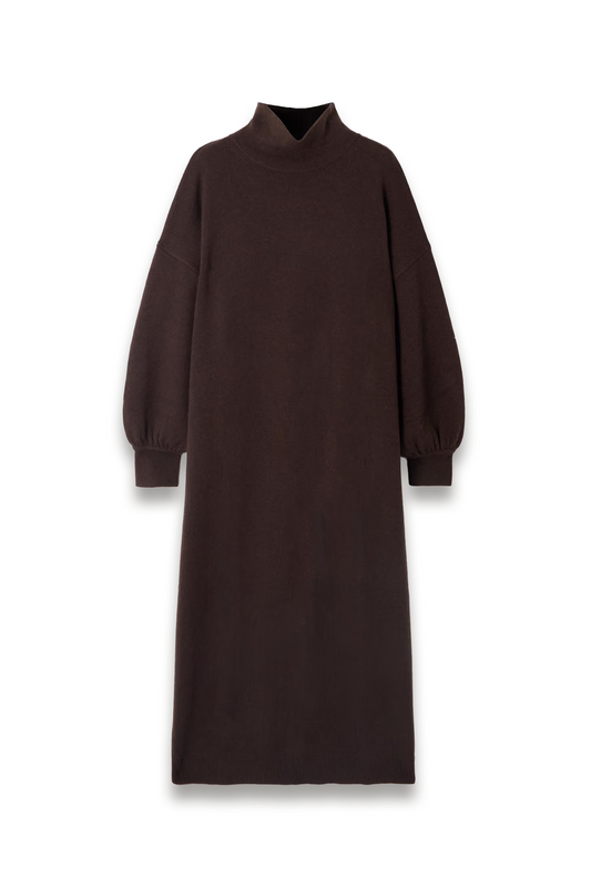 Wool and Cashmere-blend Turtleneck Maxi Dress