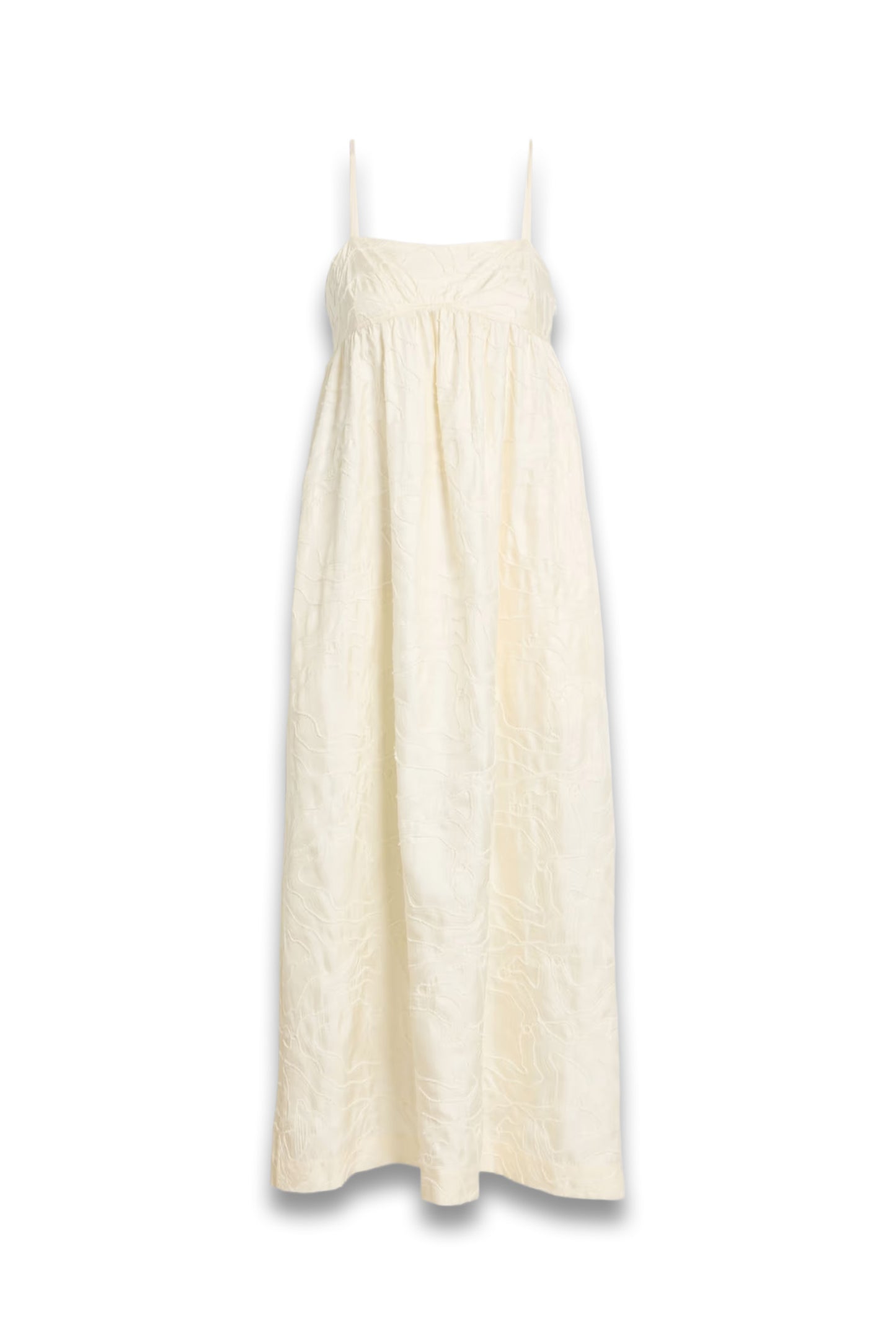 Cavola Embroidered Silk-twill Maxi Dress