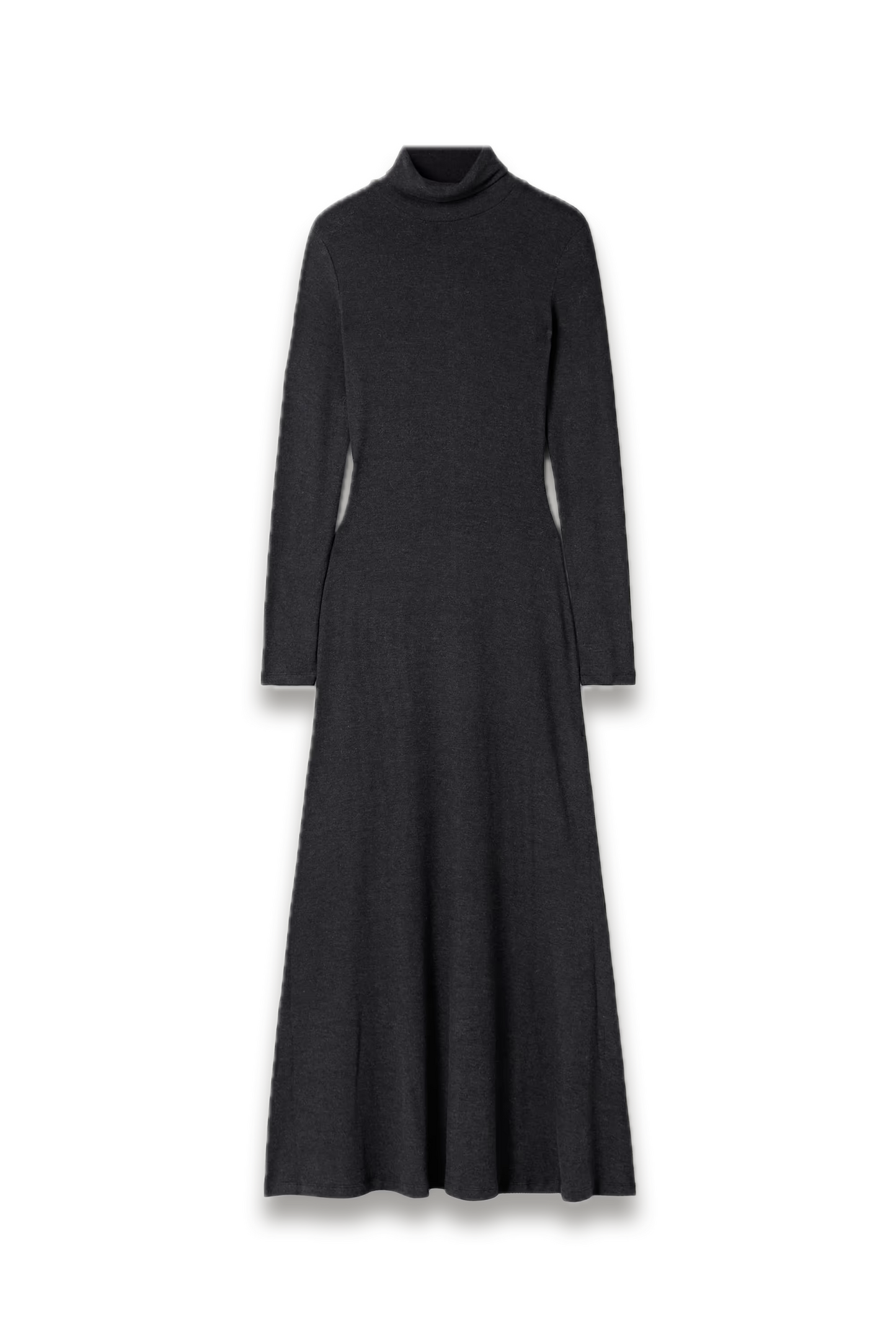 Vanya Modal-blend Jersey Turtleneck Maxi Dress