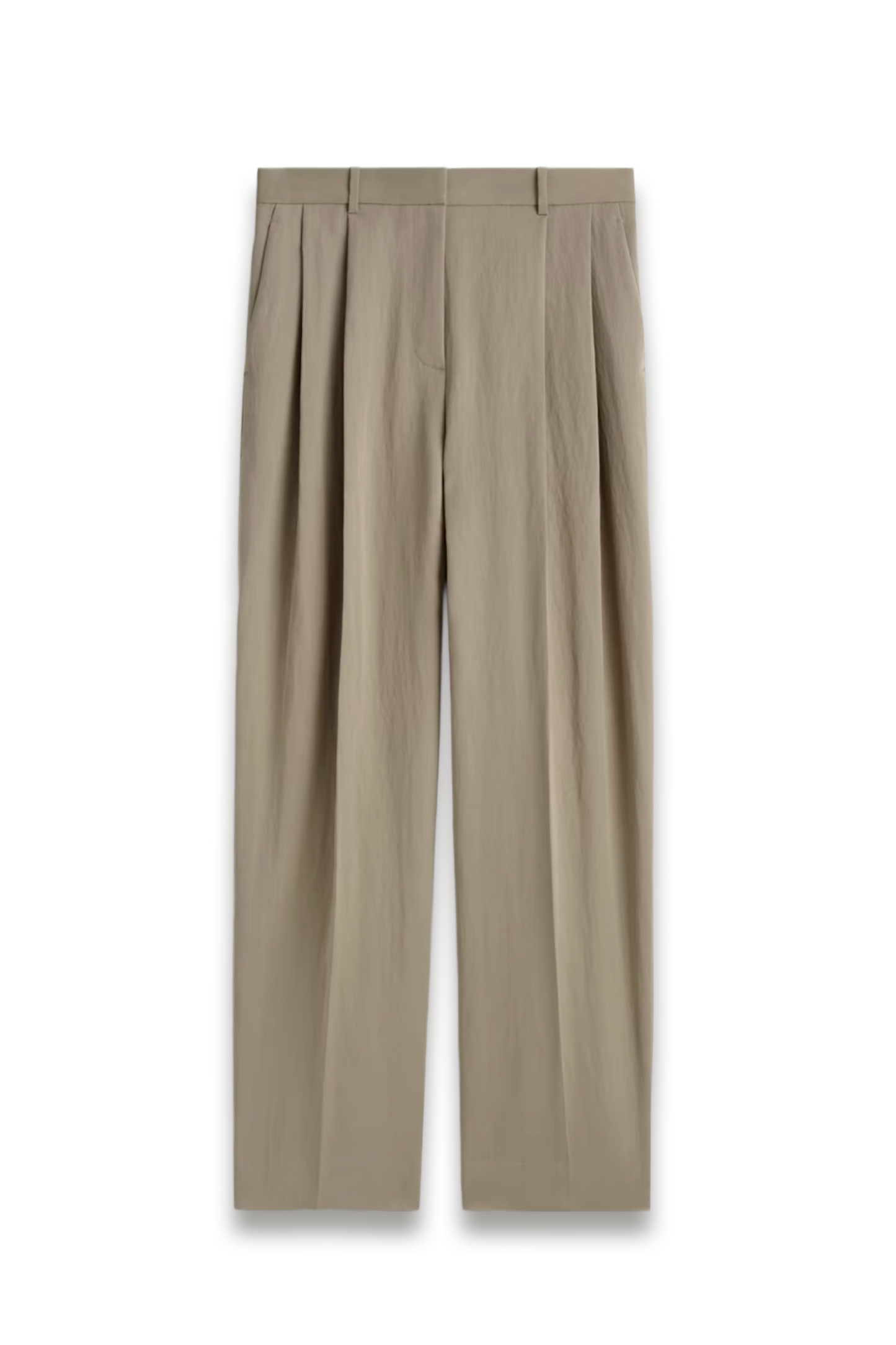 Relaxed Fluid Wide-Leg Trousers