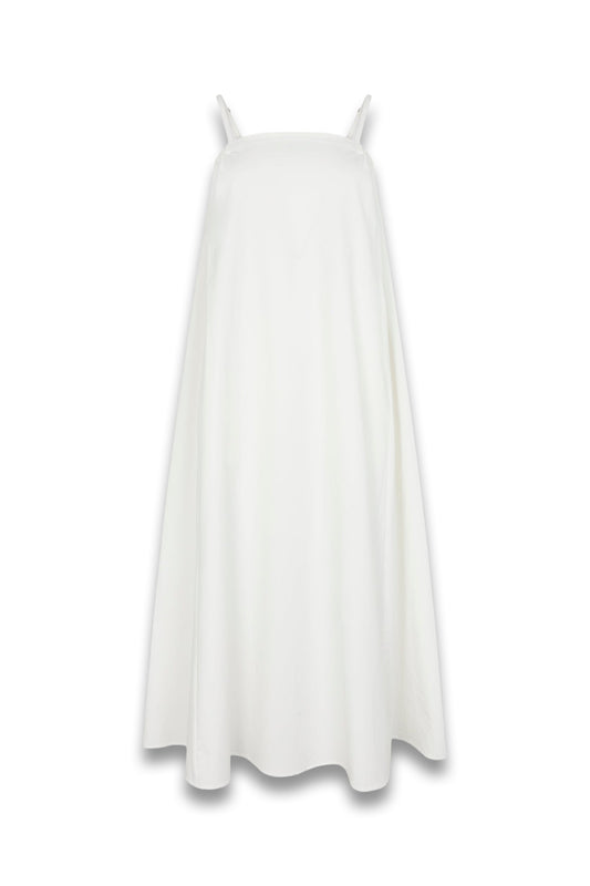 Crushed Cotton Parachute Dress