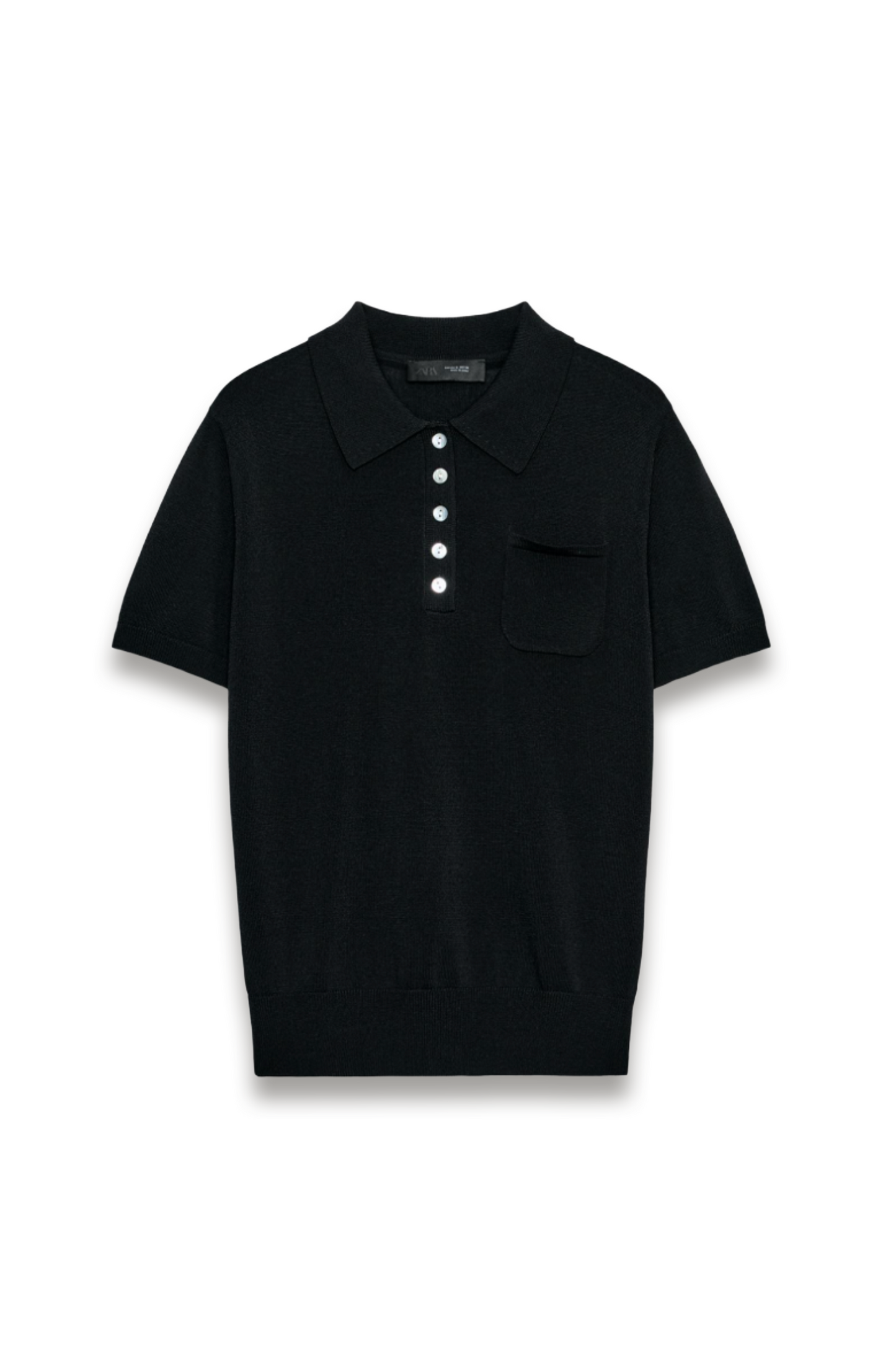 Short Sleeve Knit Polo Shirt