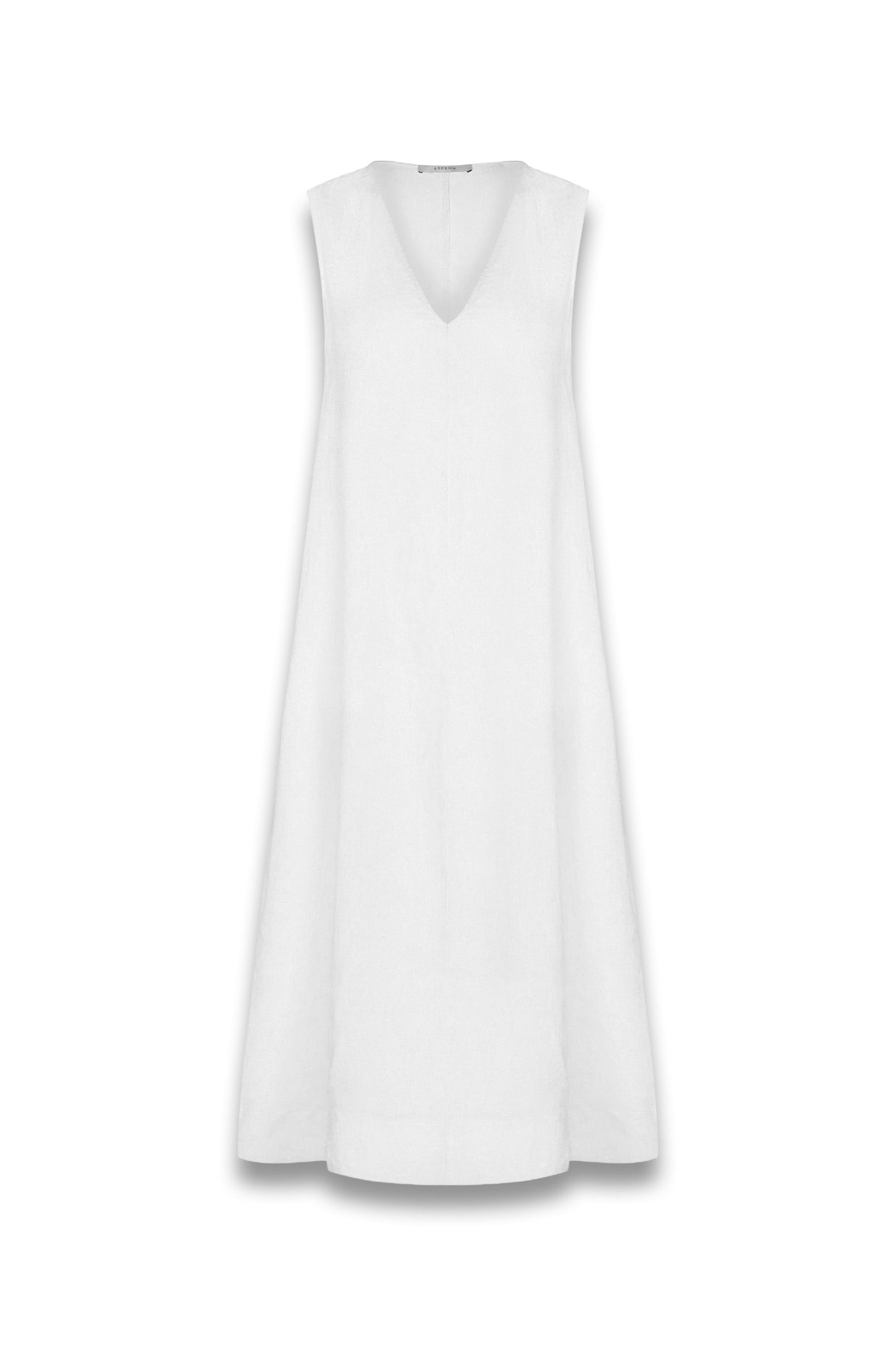 Nisha Dress White Organic Linen