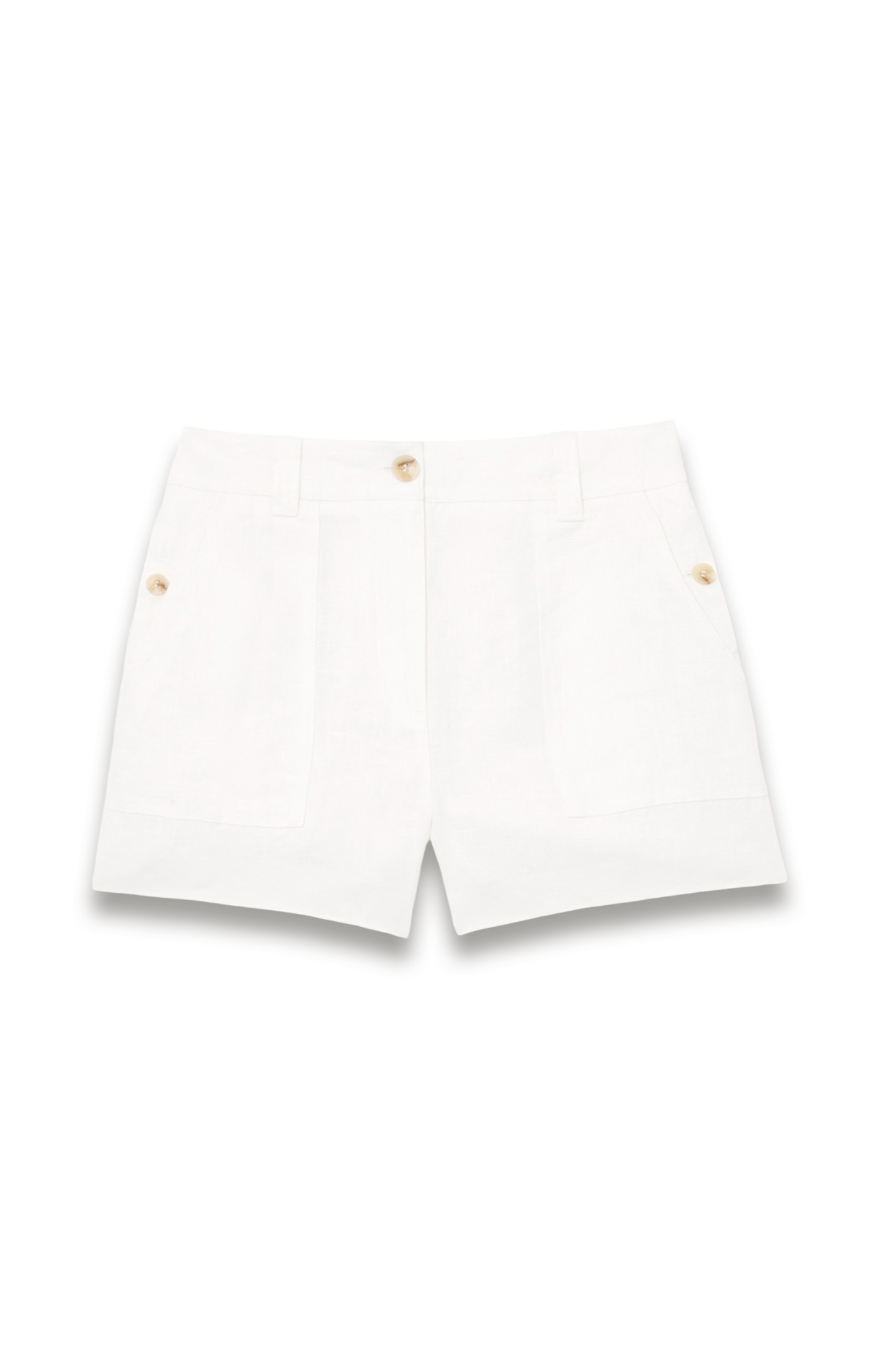 Ashby Linen Shorts in White