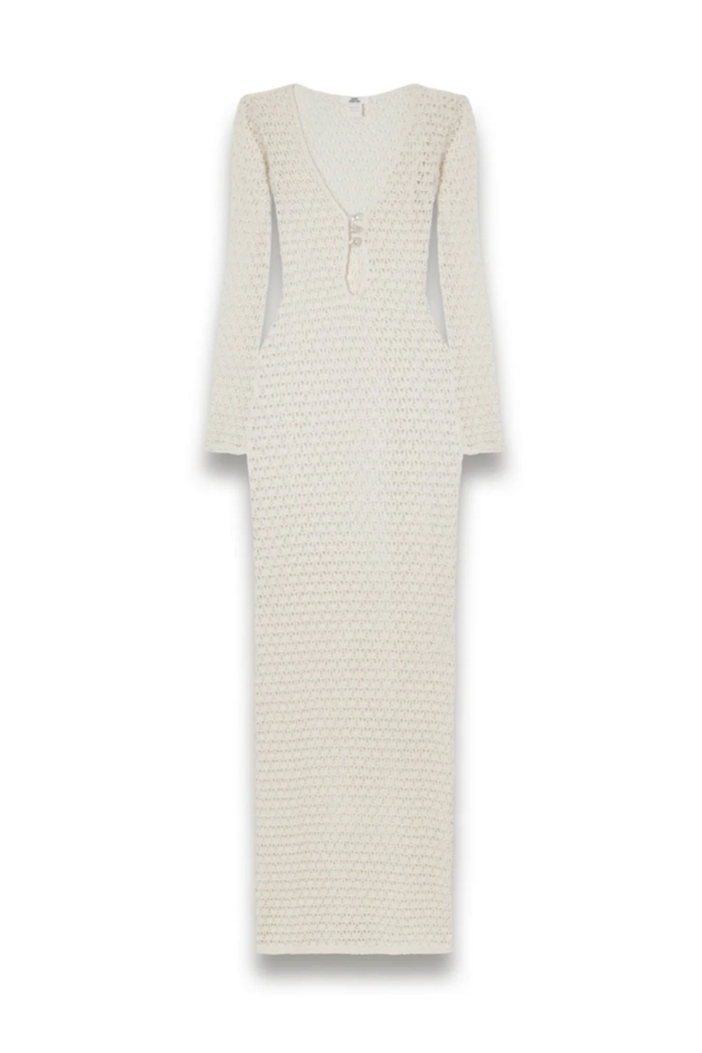 Marina Pearl-embellished Crocheted Cotton Coverup