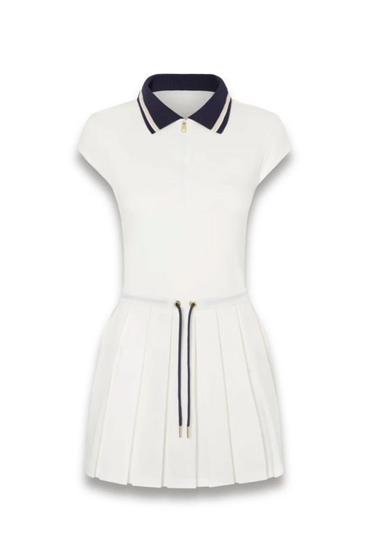 Nico Pleated Pointelle-jersey Dress