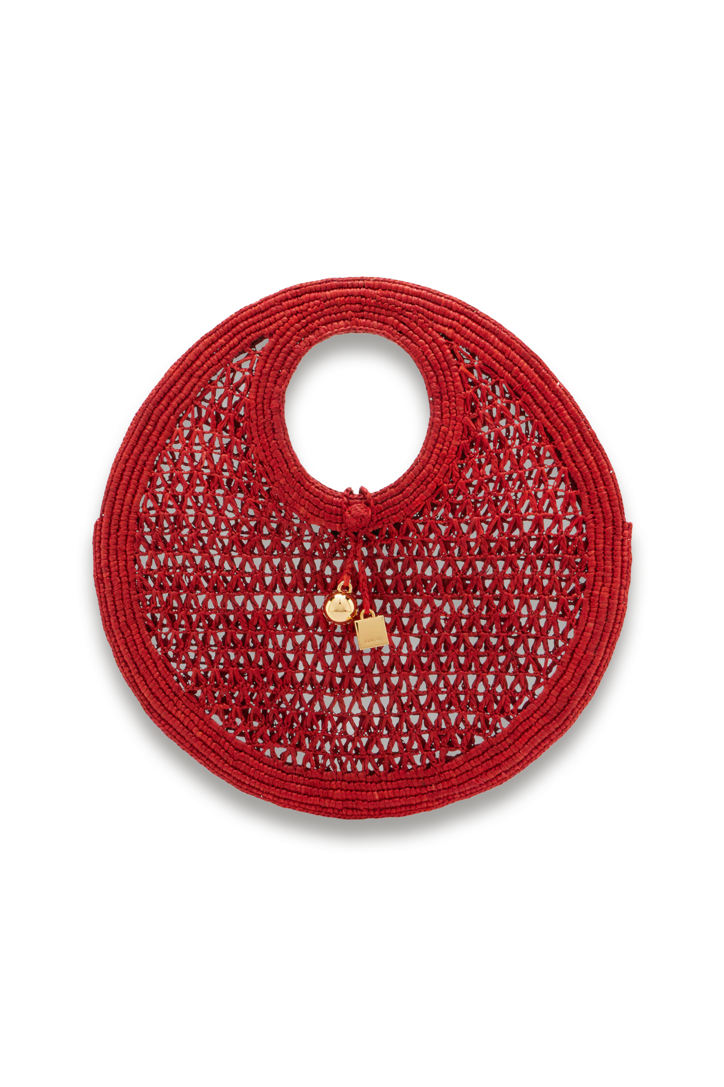 Spiaggia Small raffia top-handle bag