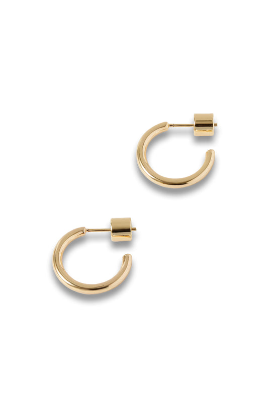 Thread Gold-plated Hoop Earrings