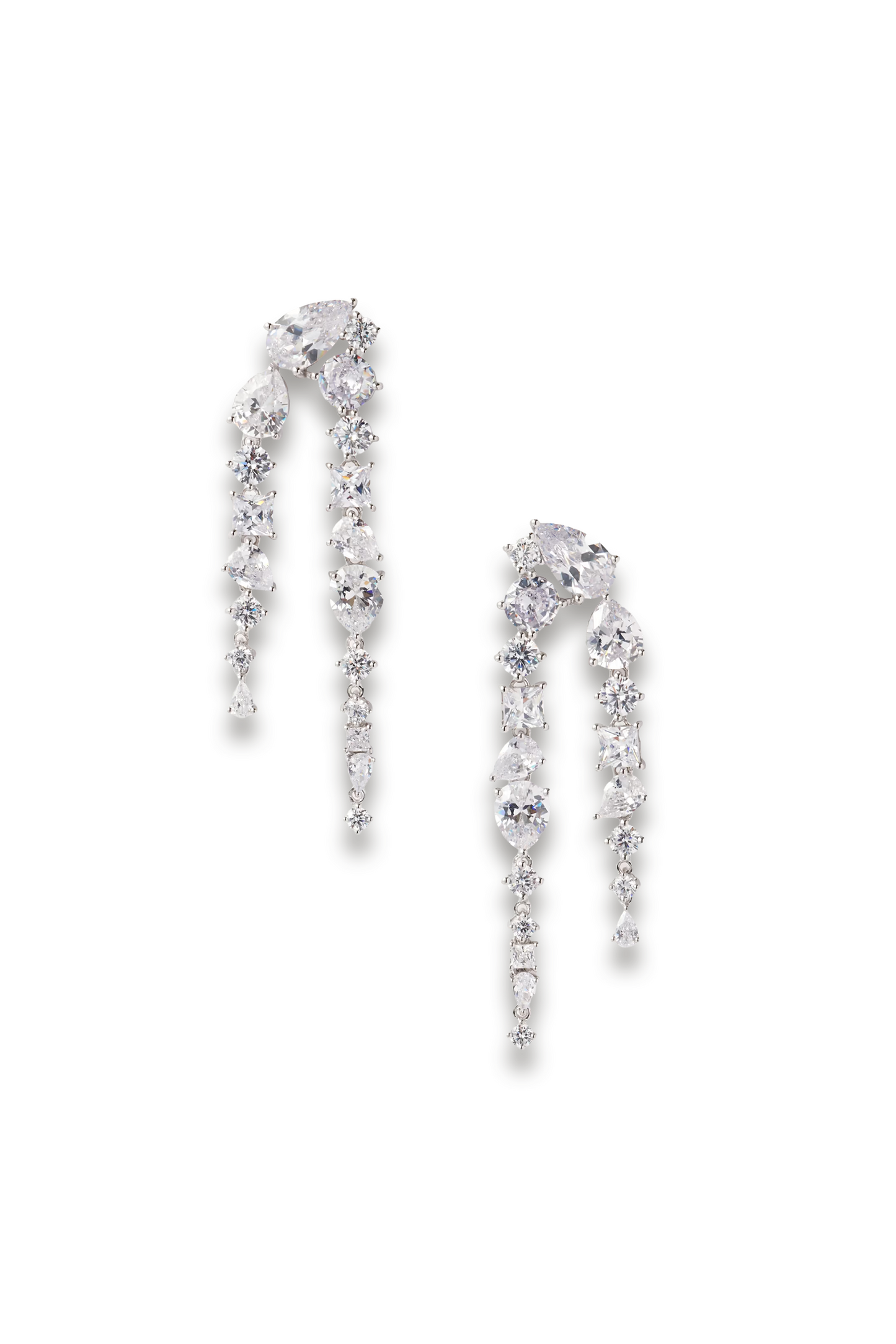Corus Recycled Silver Cubic Zirconia Earrings