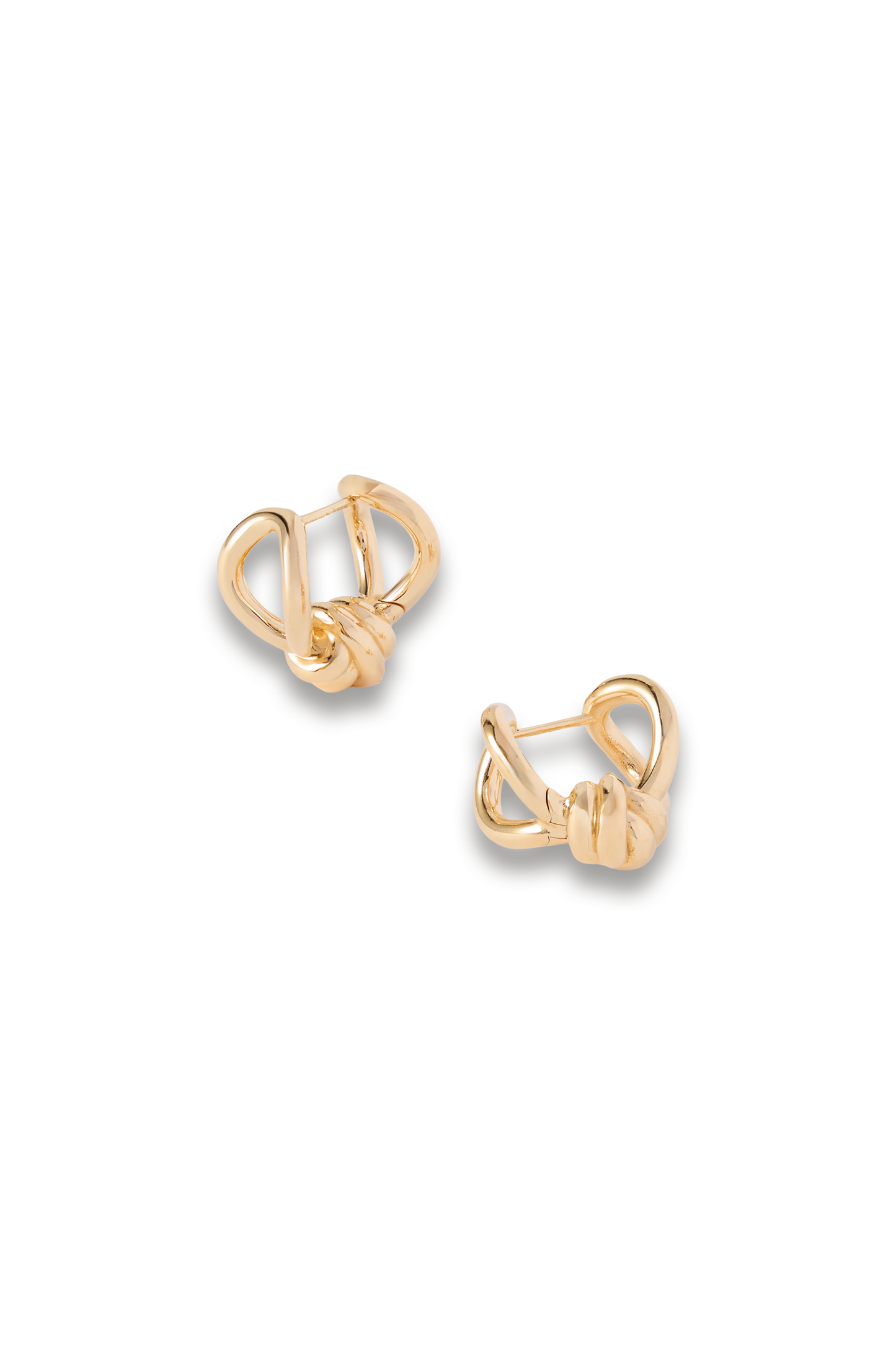 Knot Gold-plated Silver Earrings