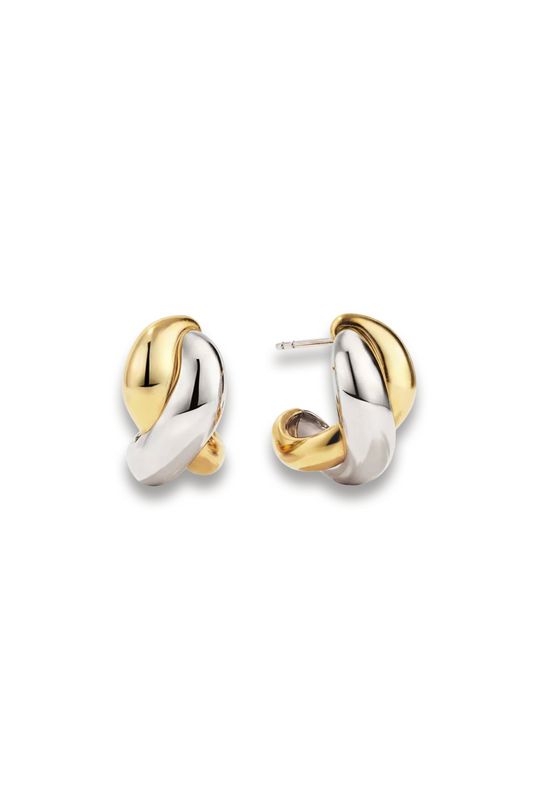 Brioche Mixed Metal Hoops