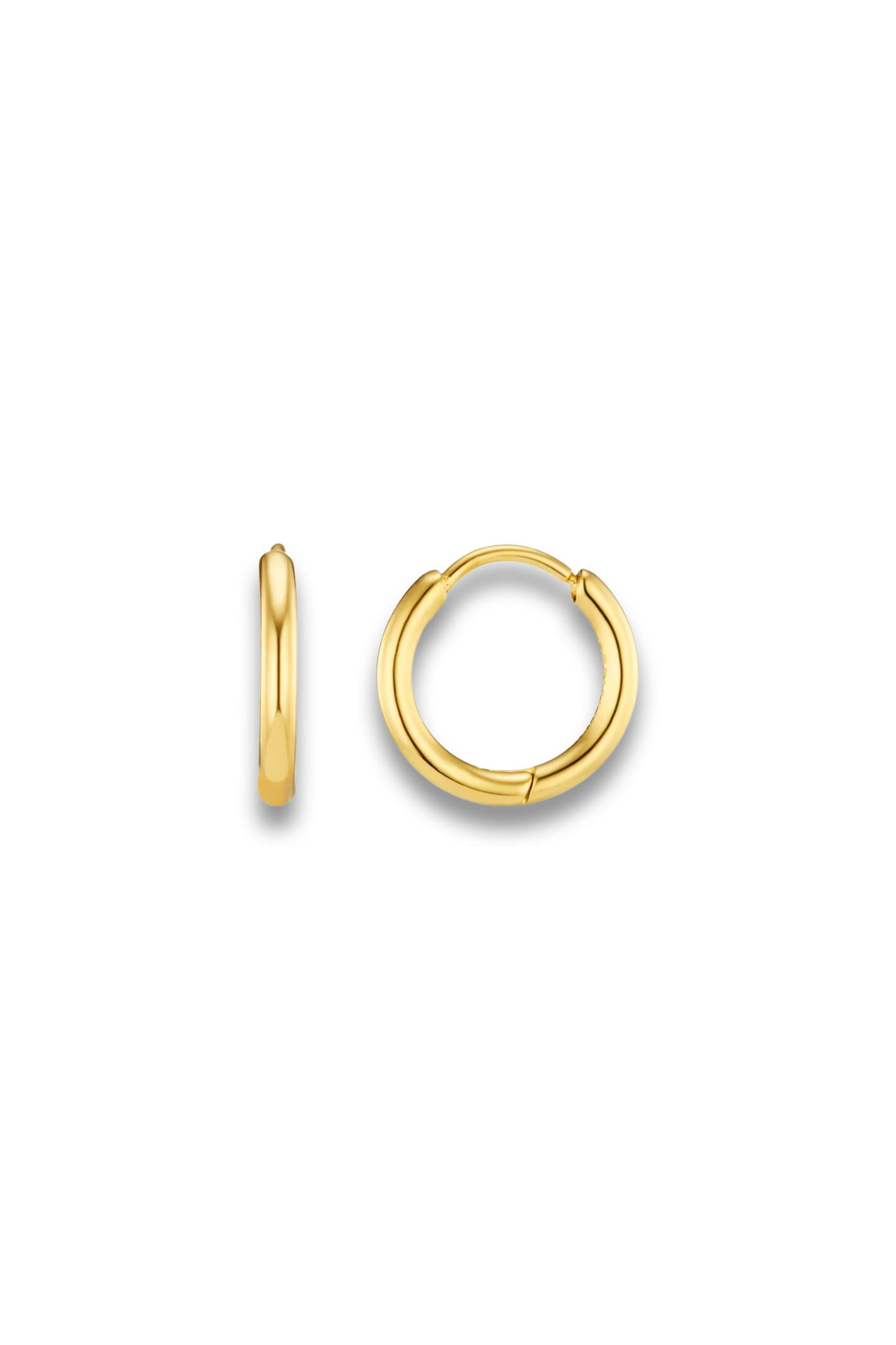 Luxe Huggie Hoop Earrings in Gold