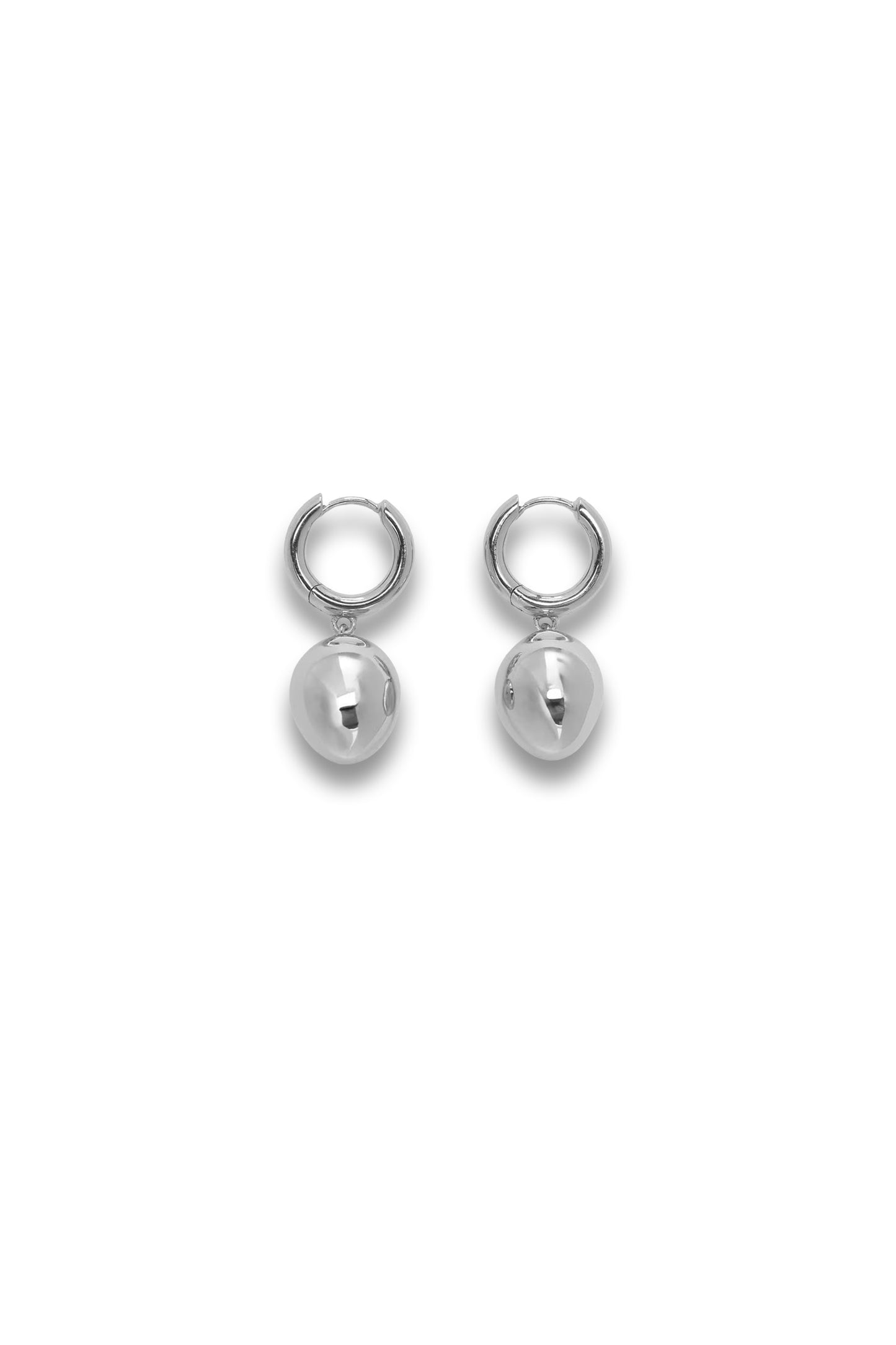 Silver-plated Pendant Earrings