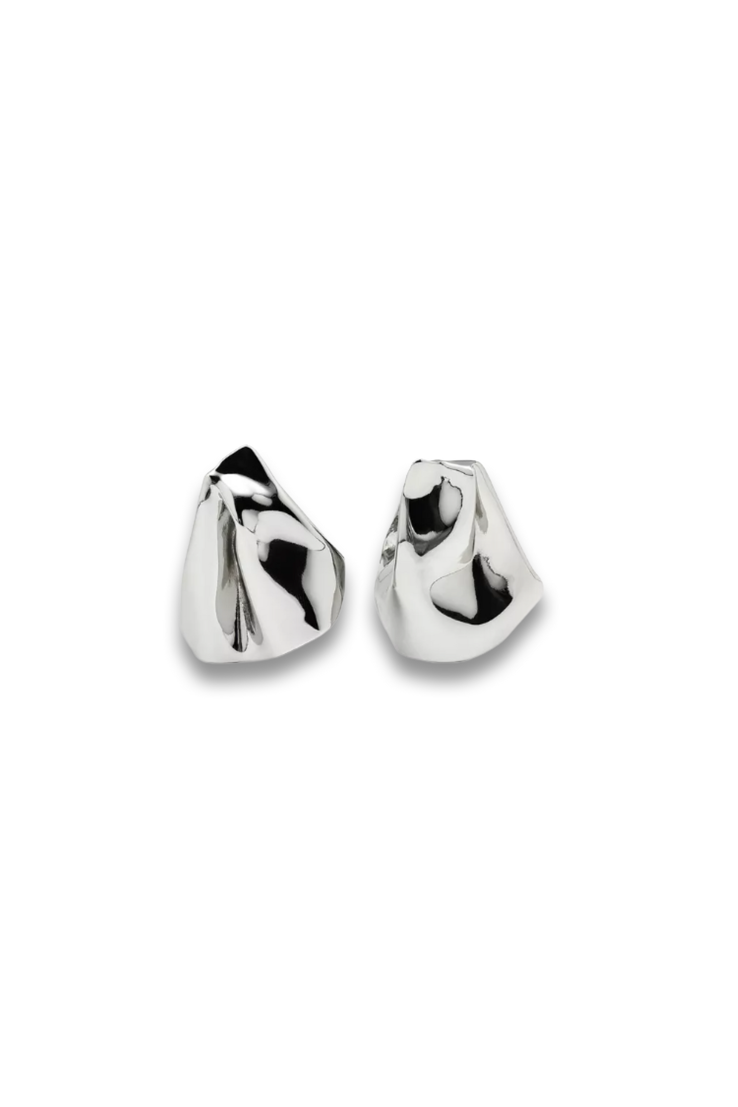 Medium-sized Earrings with Pleats