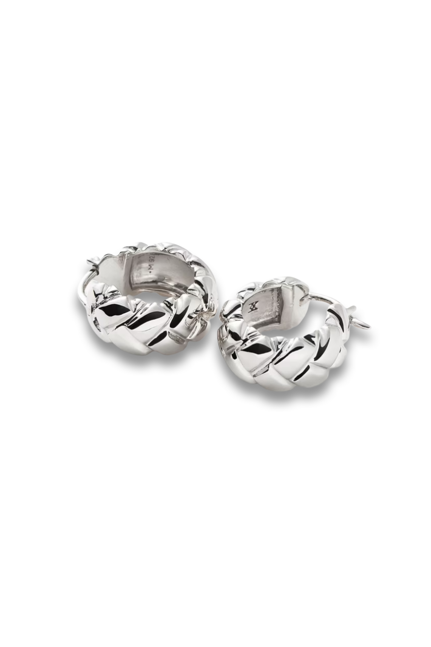 Chunky Sculpted Mini Hoop Earrings