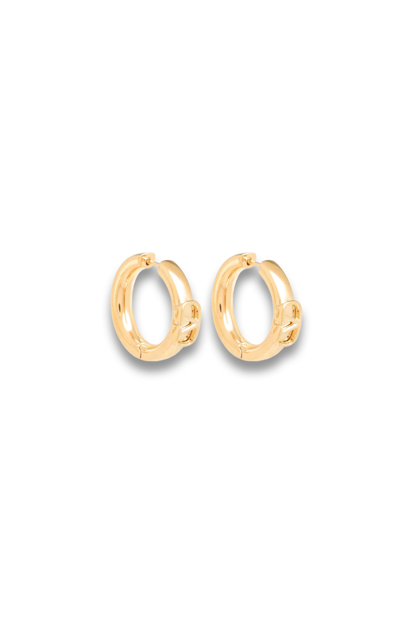 VLOGO 18-Karat Gold-Plated Hoop Earrings