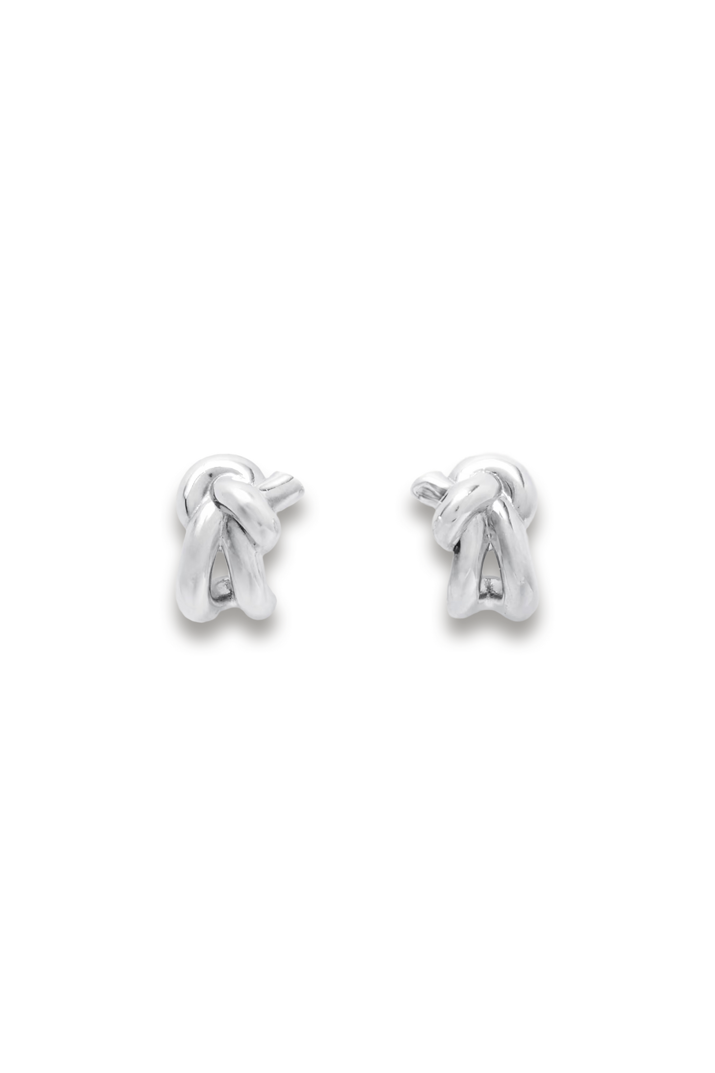 Knot Silver Earrings