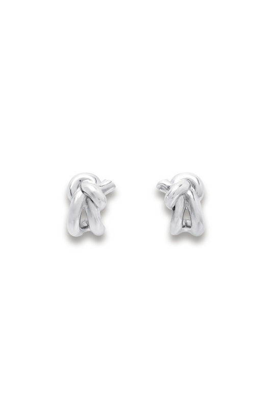 Knot Silver Earrings