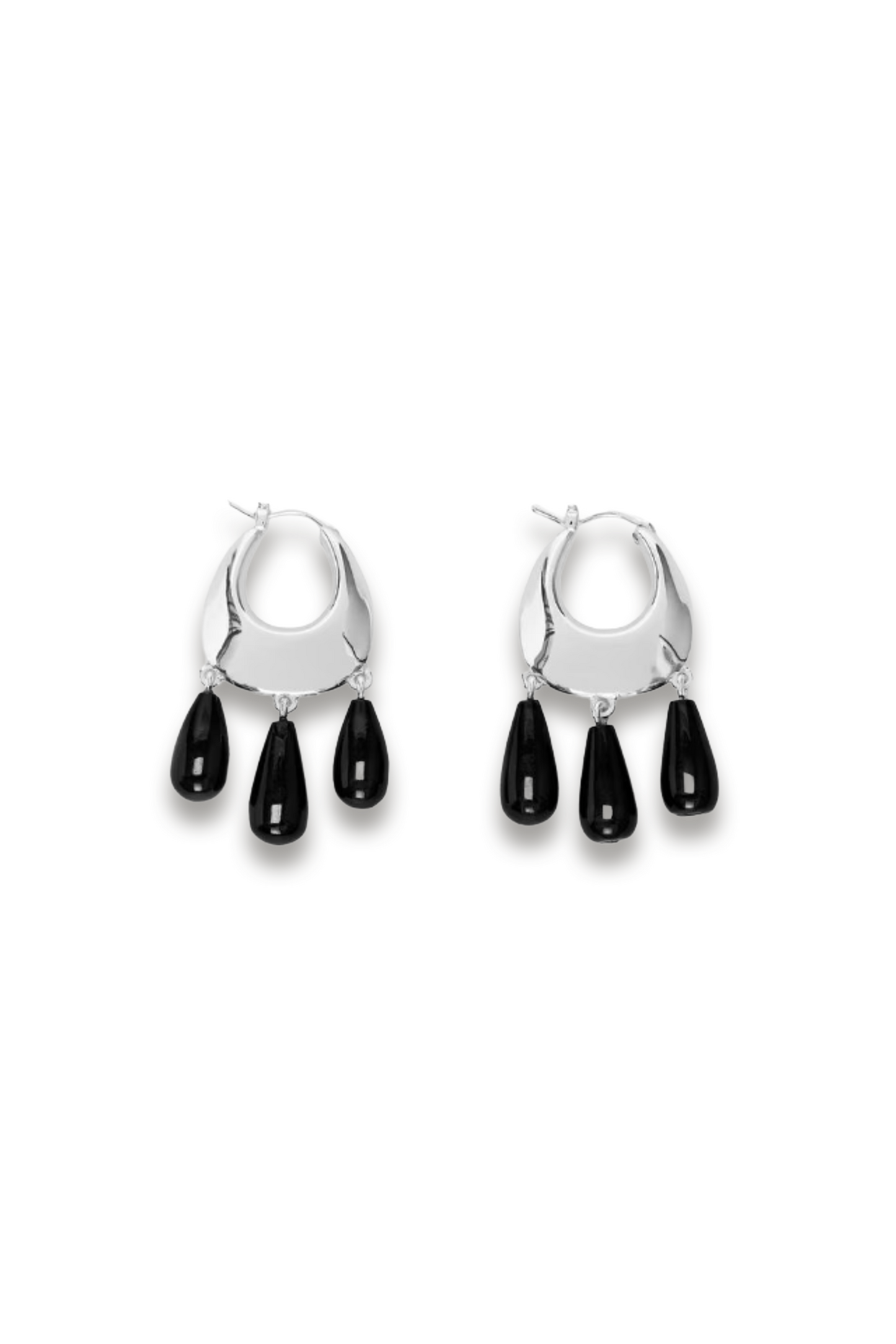 Silver-plated Hoop Earrings