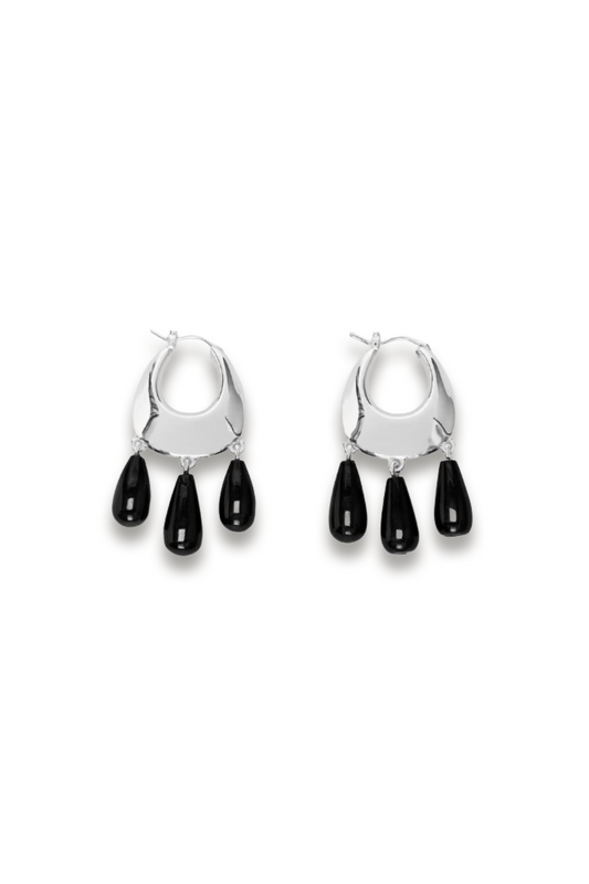 Silver-plated Hoop Earrings
