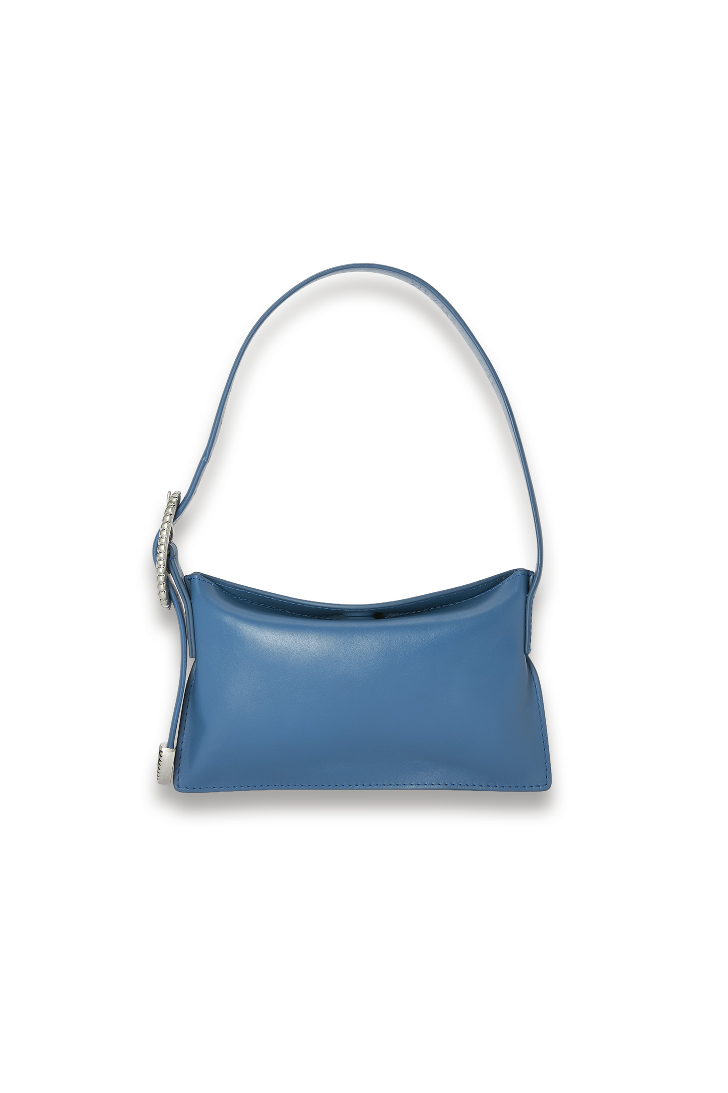 Leather Mini East West Belt Strap Shoulder Bag