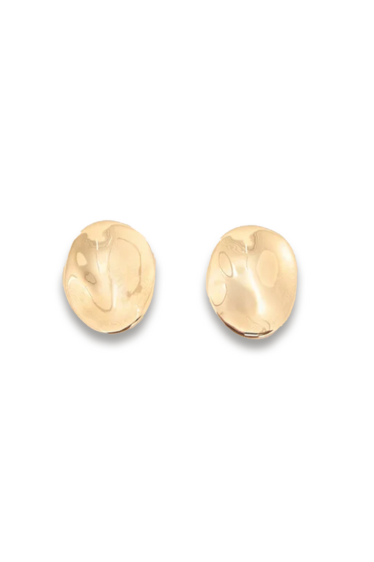 Jett Oversized Organic-shaped Earrings