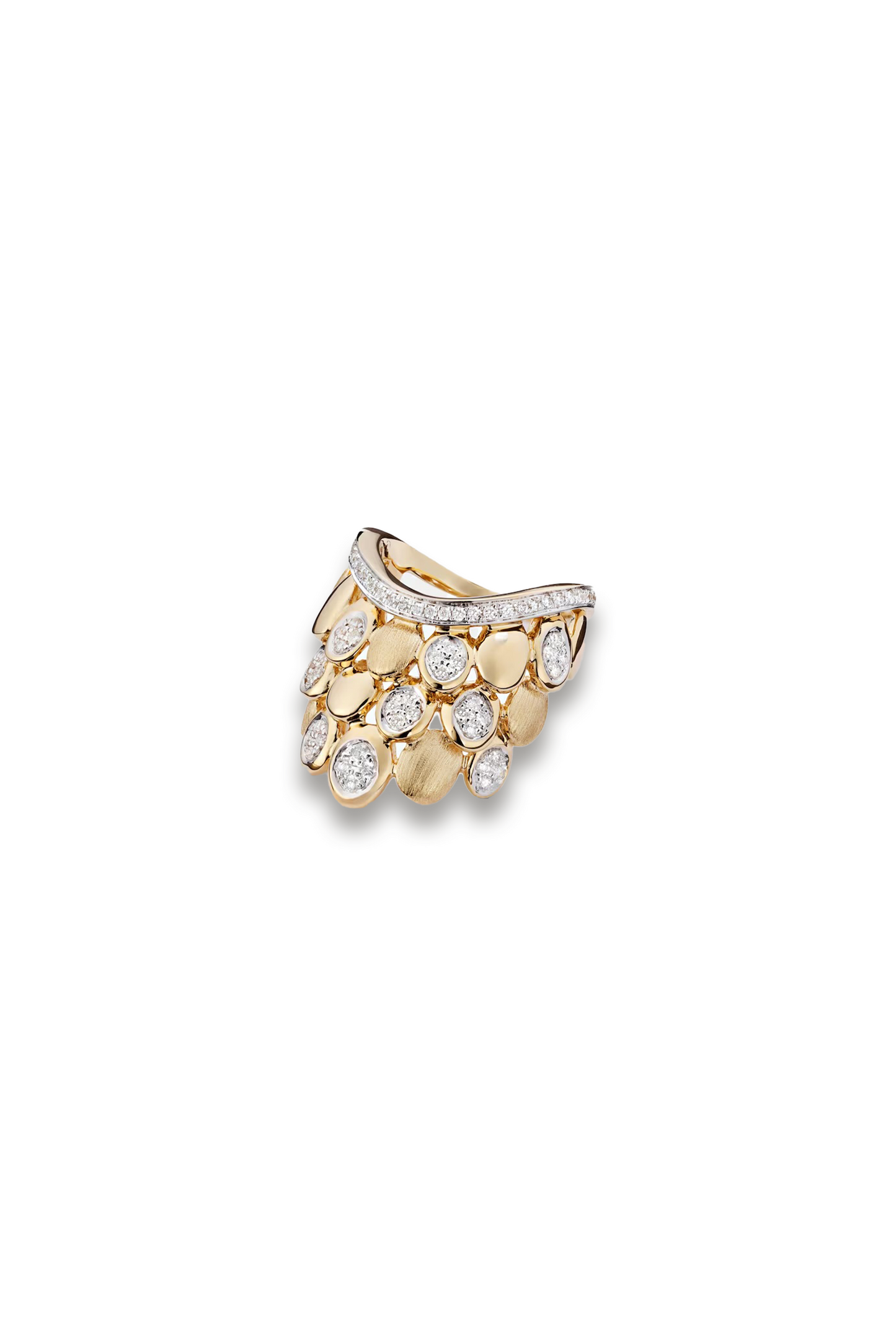 Blossom 14kt Gold and Diamond Pinky Ring