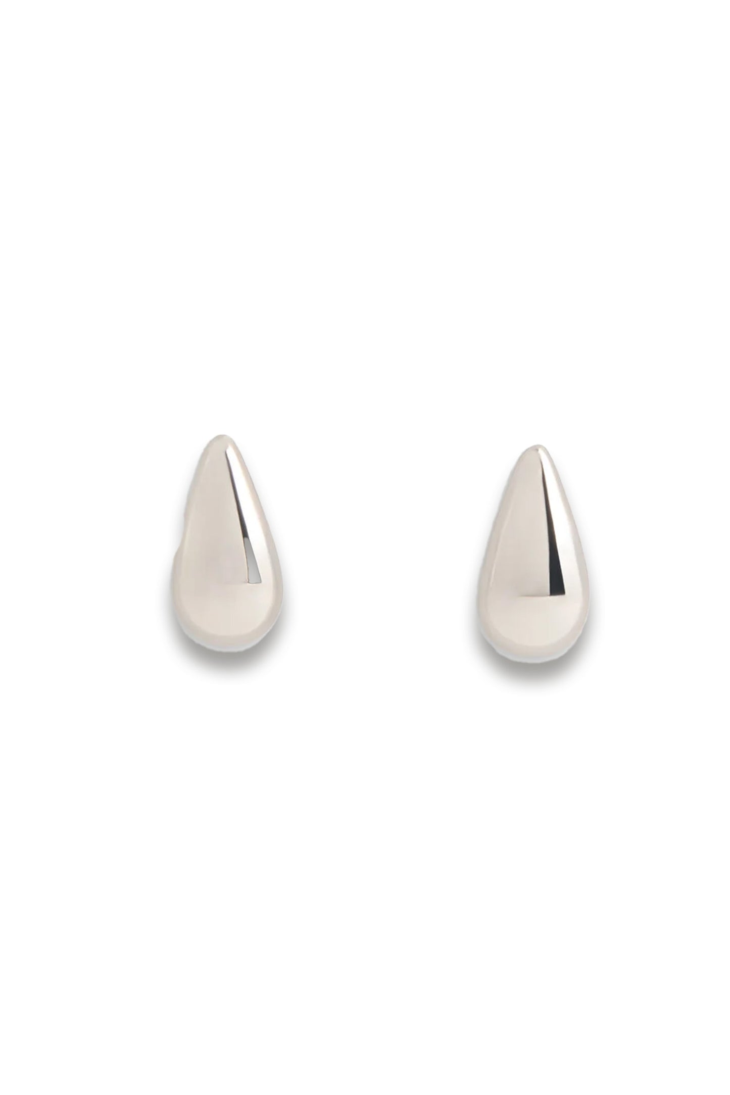 Silver Mini Teardrop Stud Earring