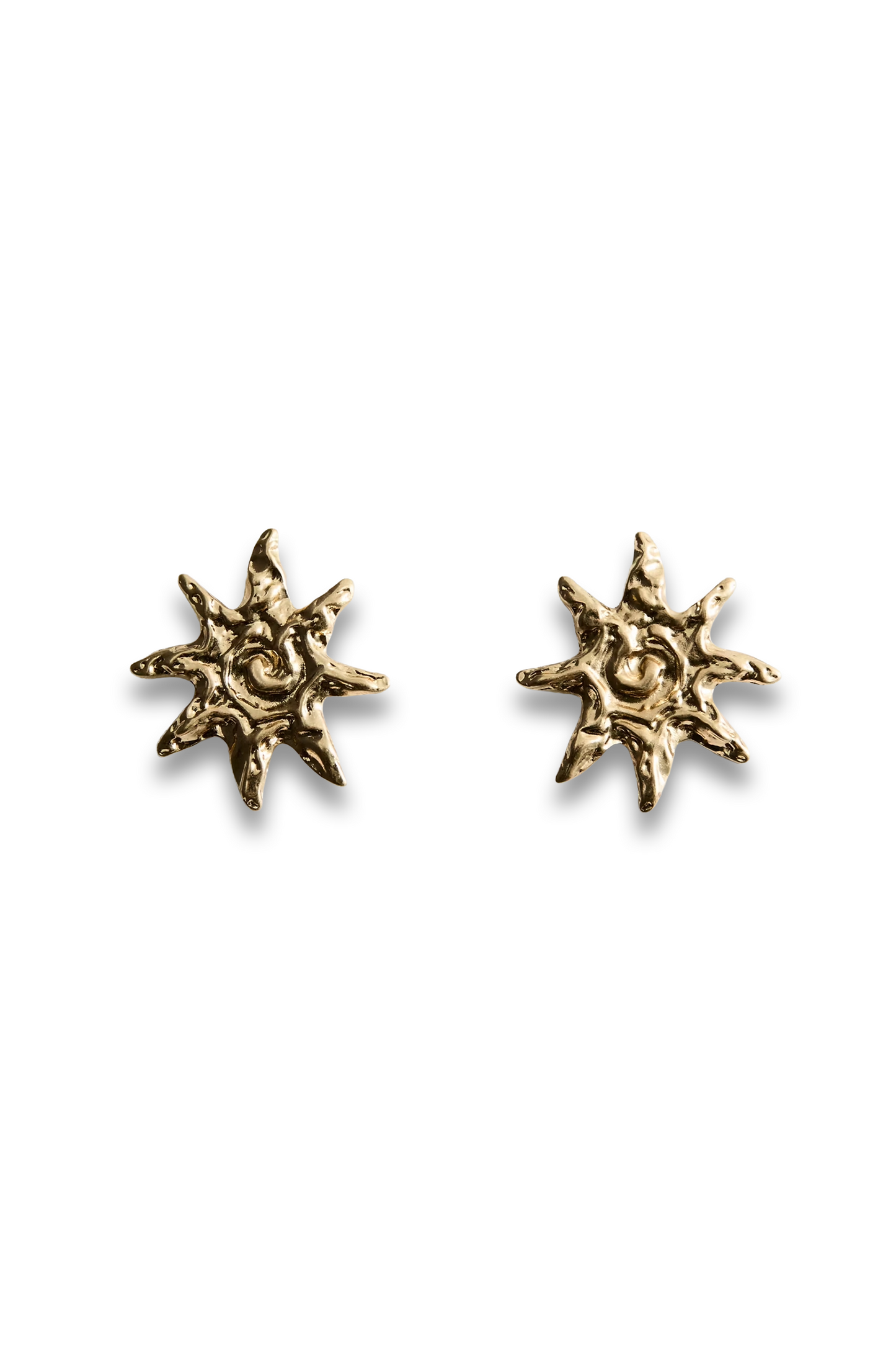 Textured Sun Earrings