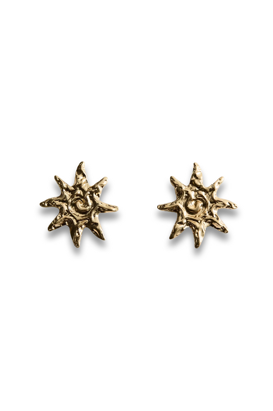 Textured Sun Earrings