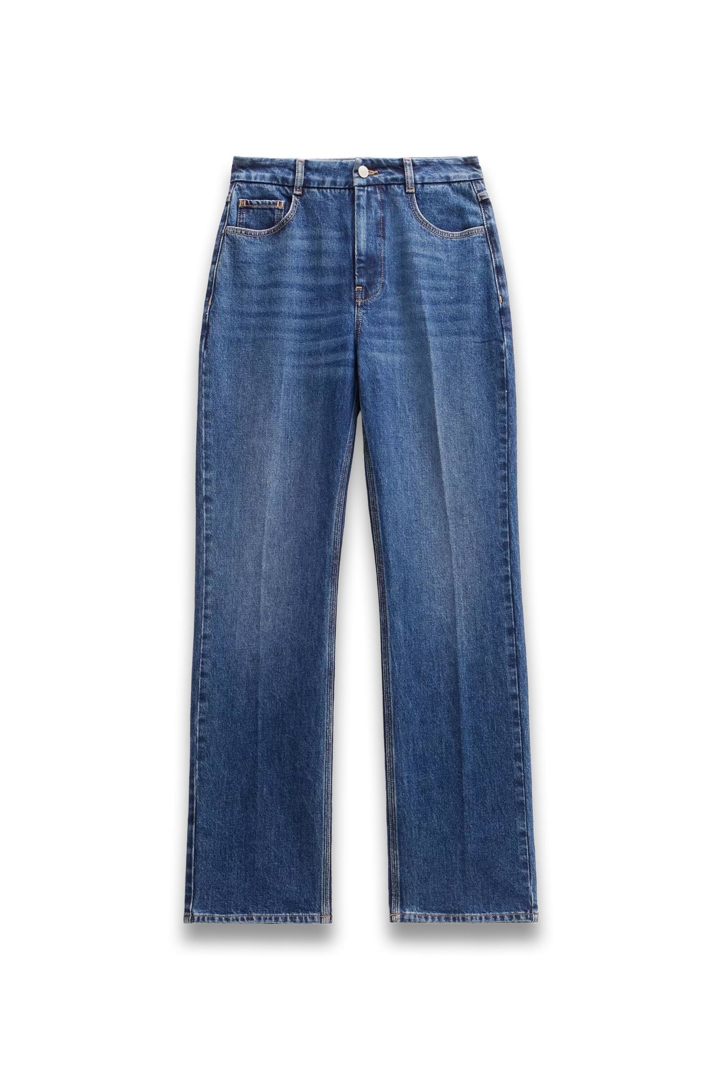 Elliot High Waisted Straight Jeans