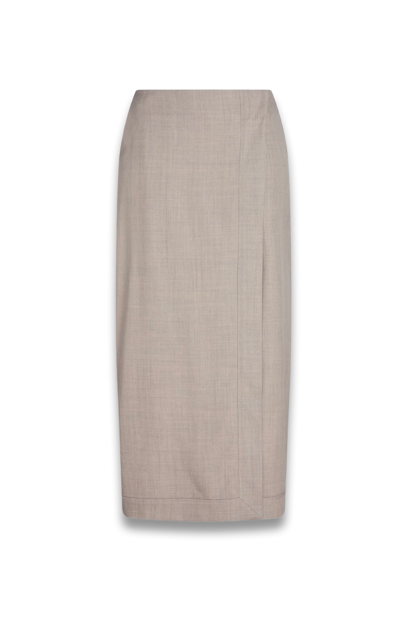 Joan wool midi wrap skirt